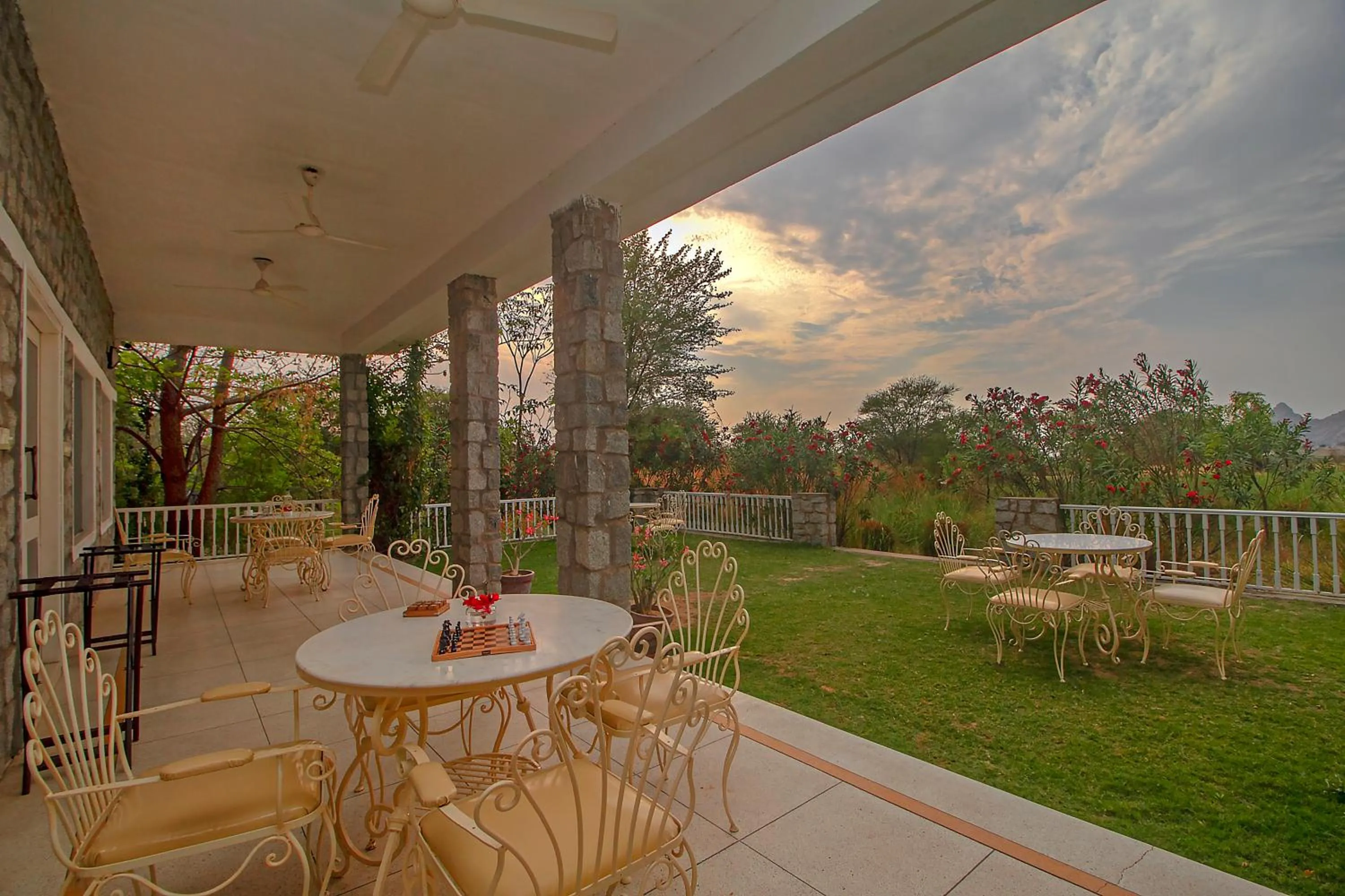 Seating area in Jawai Resort