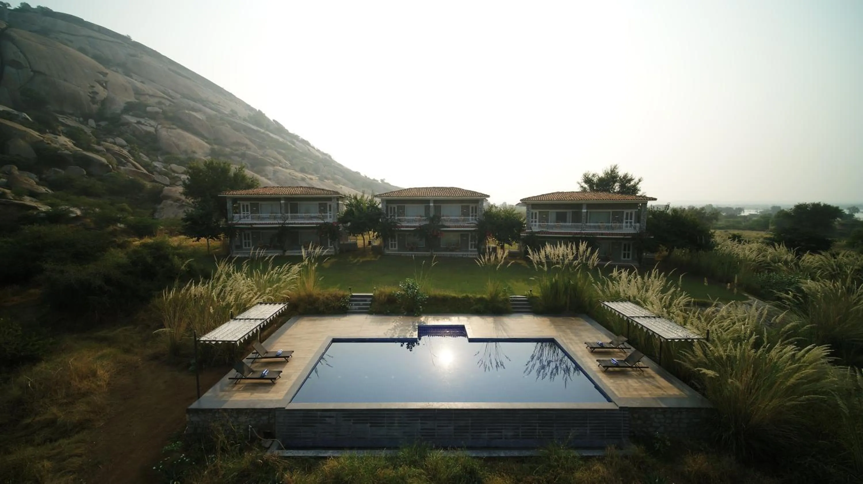 Pool view in Jawai Resort