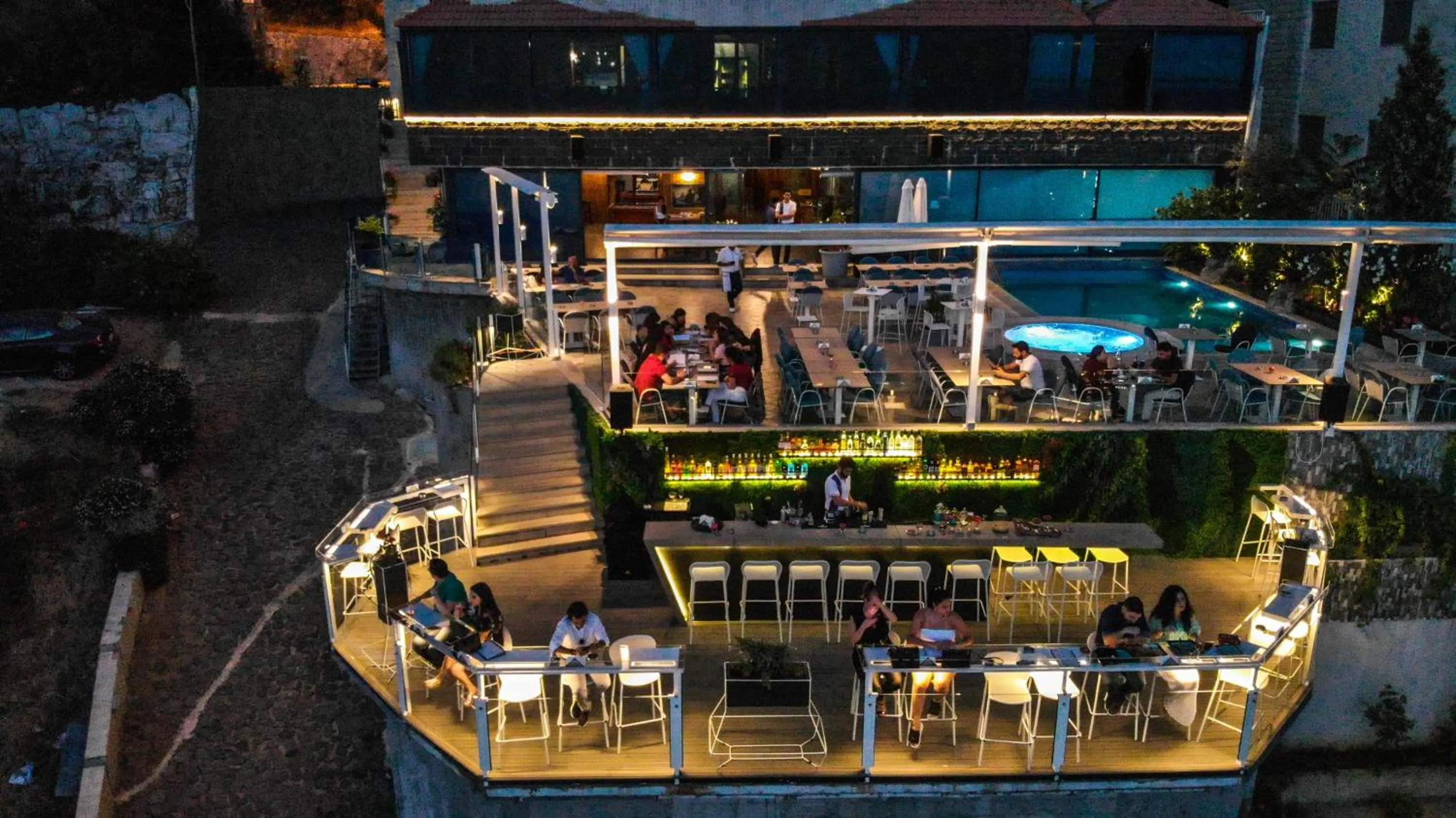 Patio in Bay Lodge Boutique Hotel