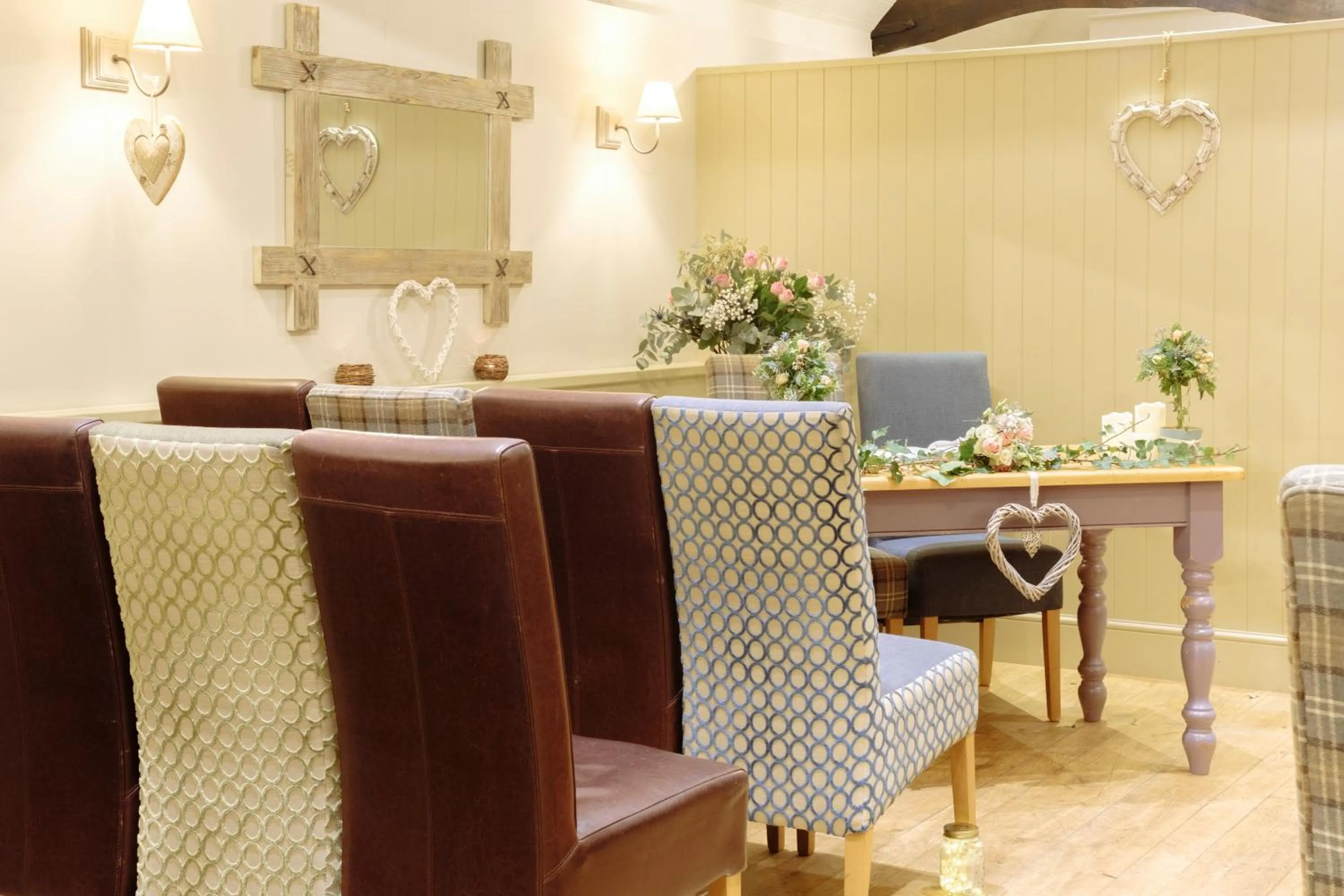 Dining area in Caley Hall