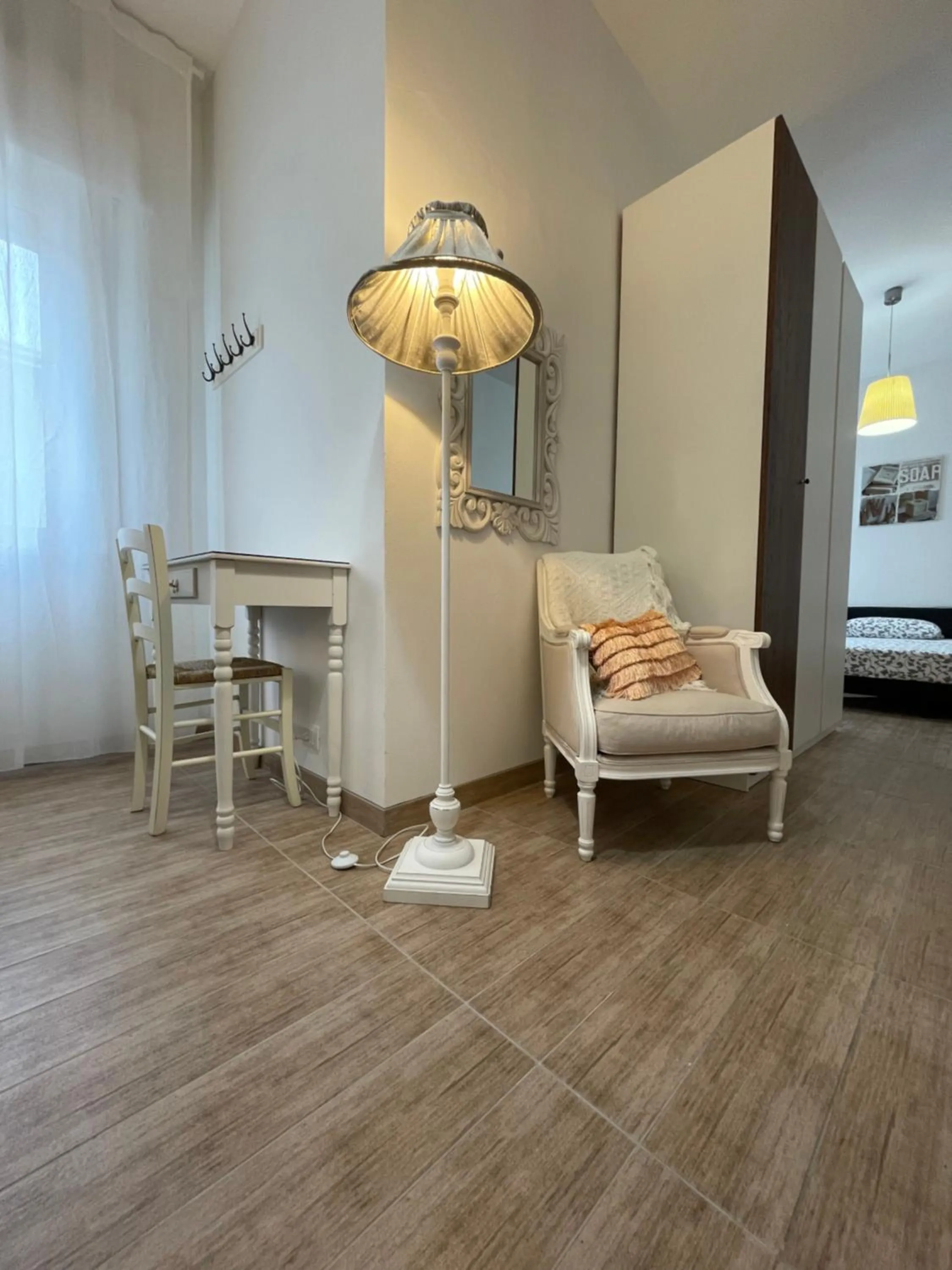 Seating area, Bed in Villa Liliana