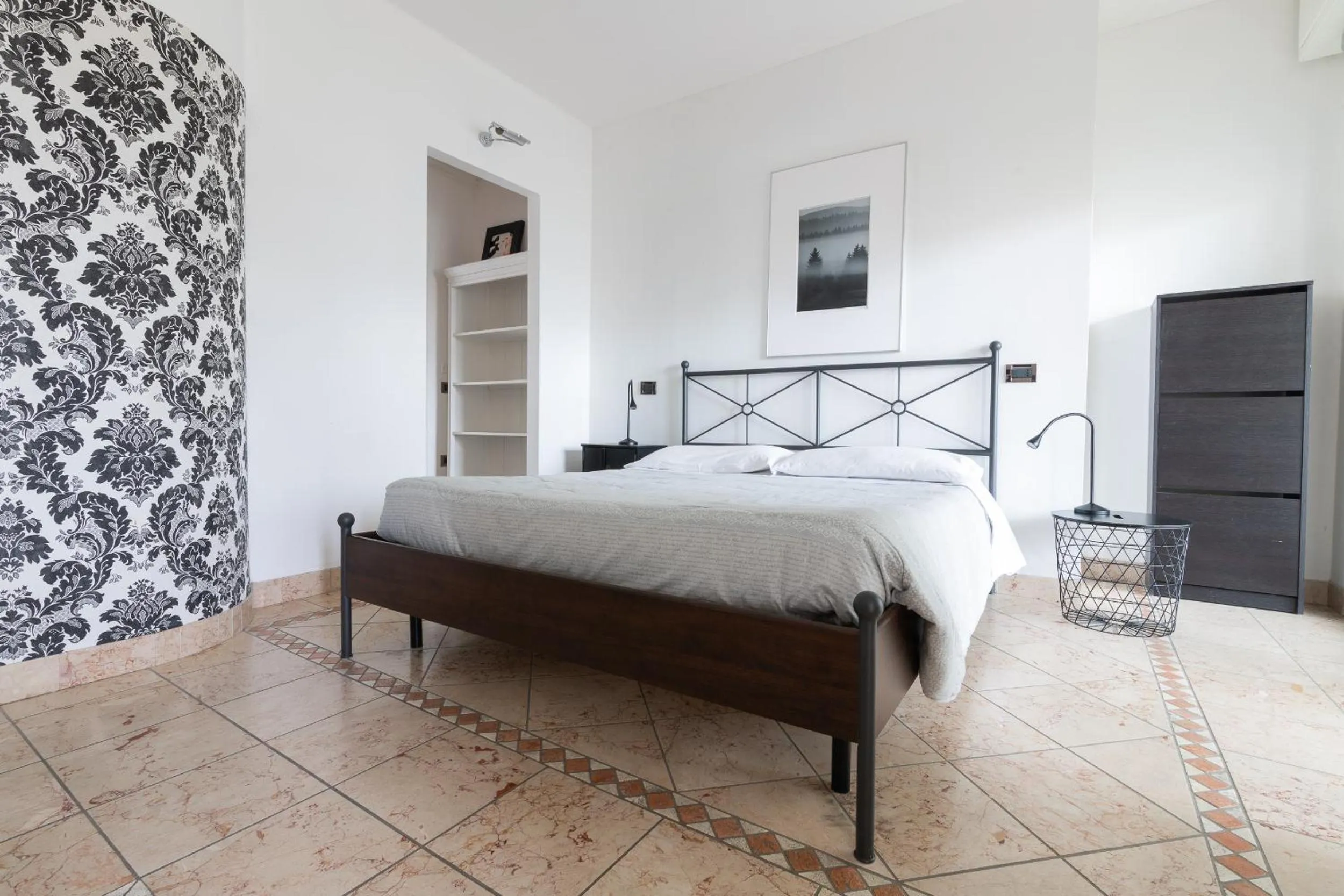 Bedroom, Bed in Villa Liliana