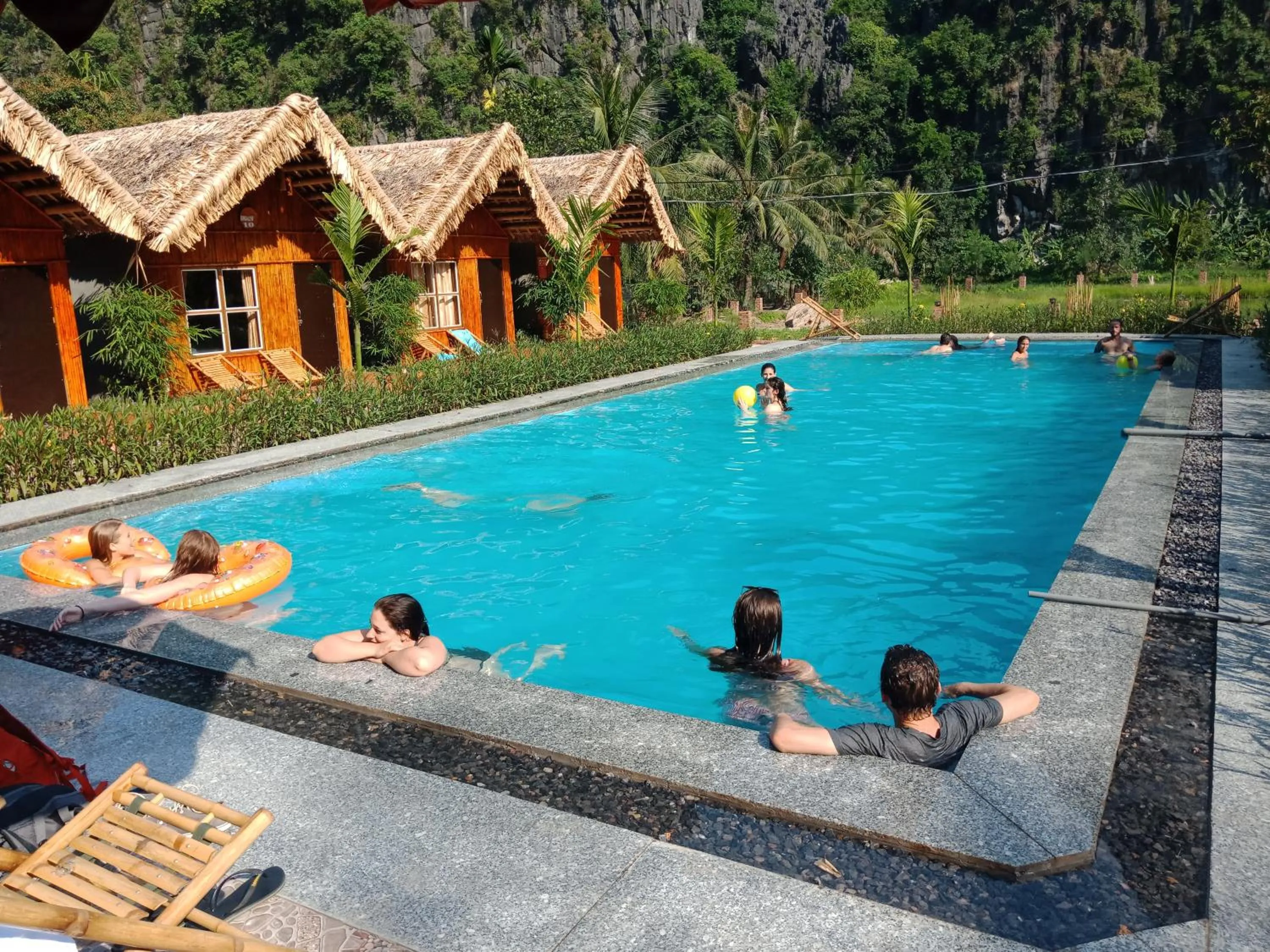 Aqua park in Tam Coc Valley Bung