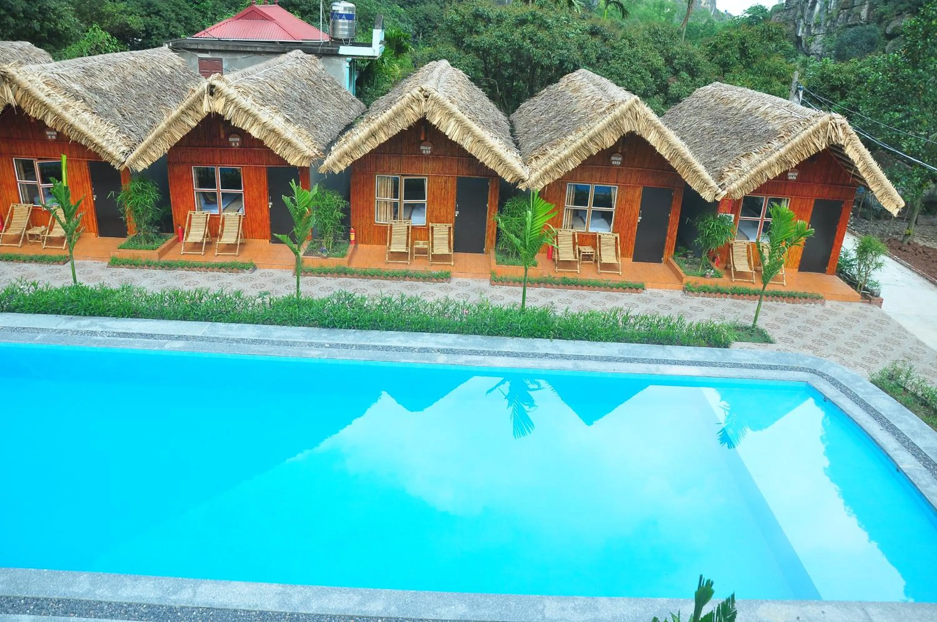 Bird's eye view in Tam Coc Valley Bung