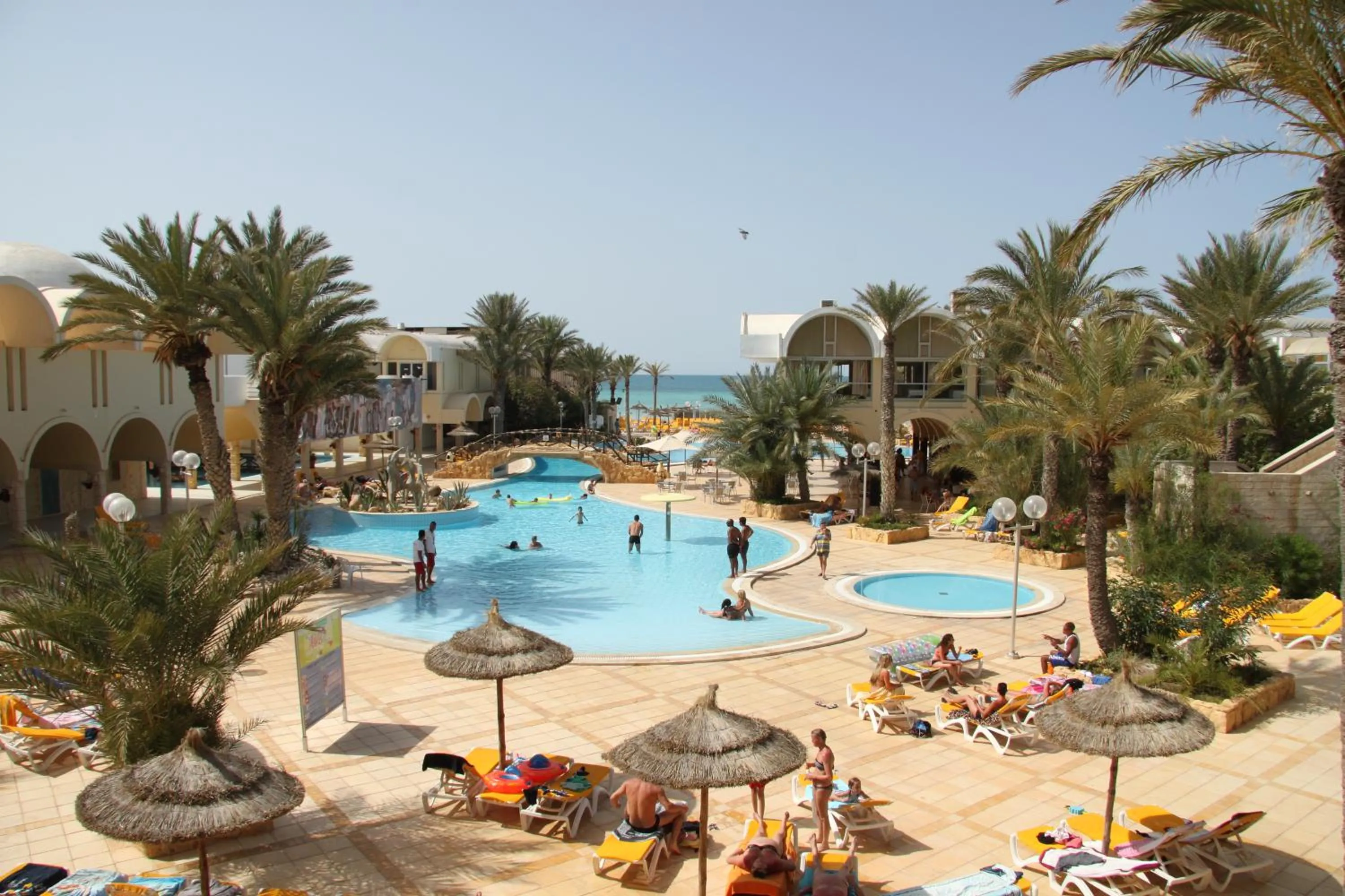 Swimming pool in Monarque Dar Jerba Narjess- Family Only