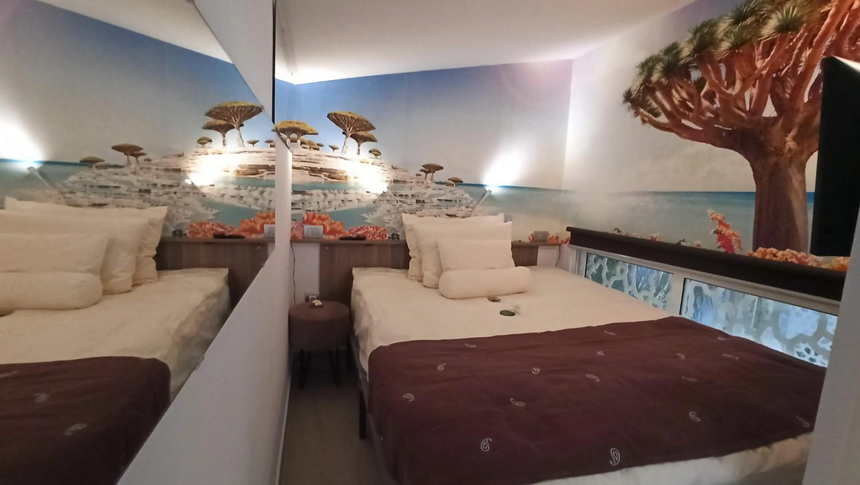 Bed in Birdcage Gay Men Resort and Lifestyle Hotel