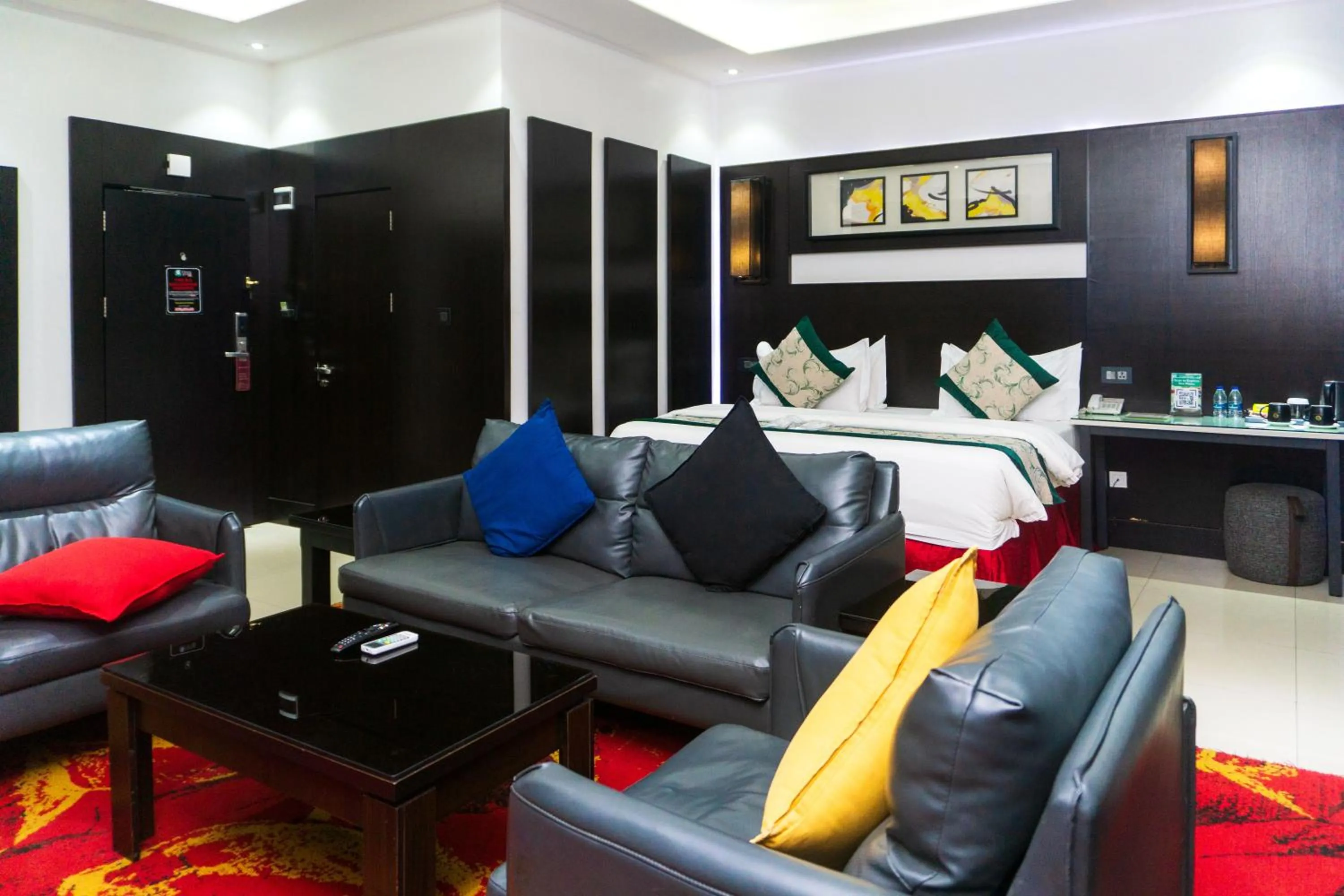 Seating area in GreenPoint Hotel