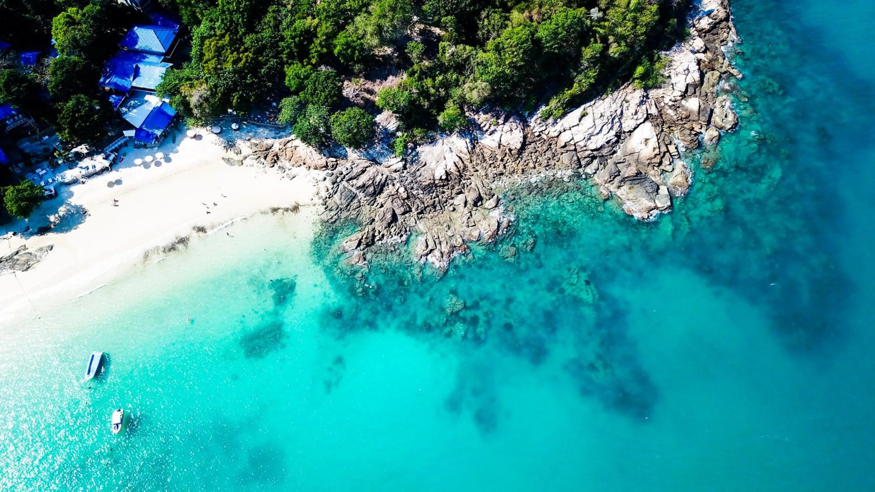 Bird's eye view in Sangthian Beach Resort