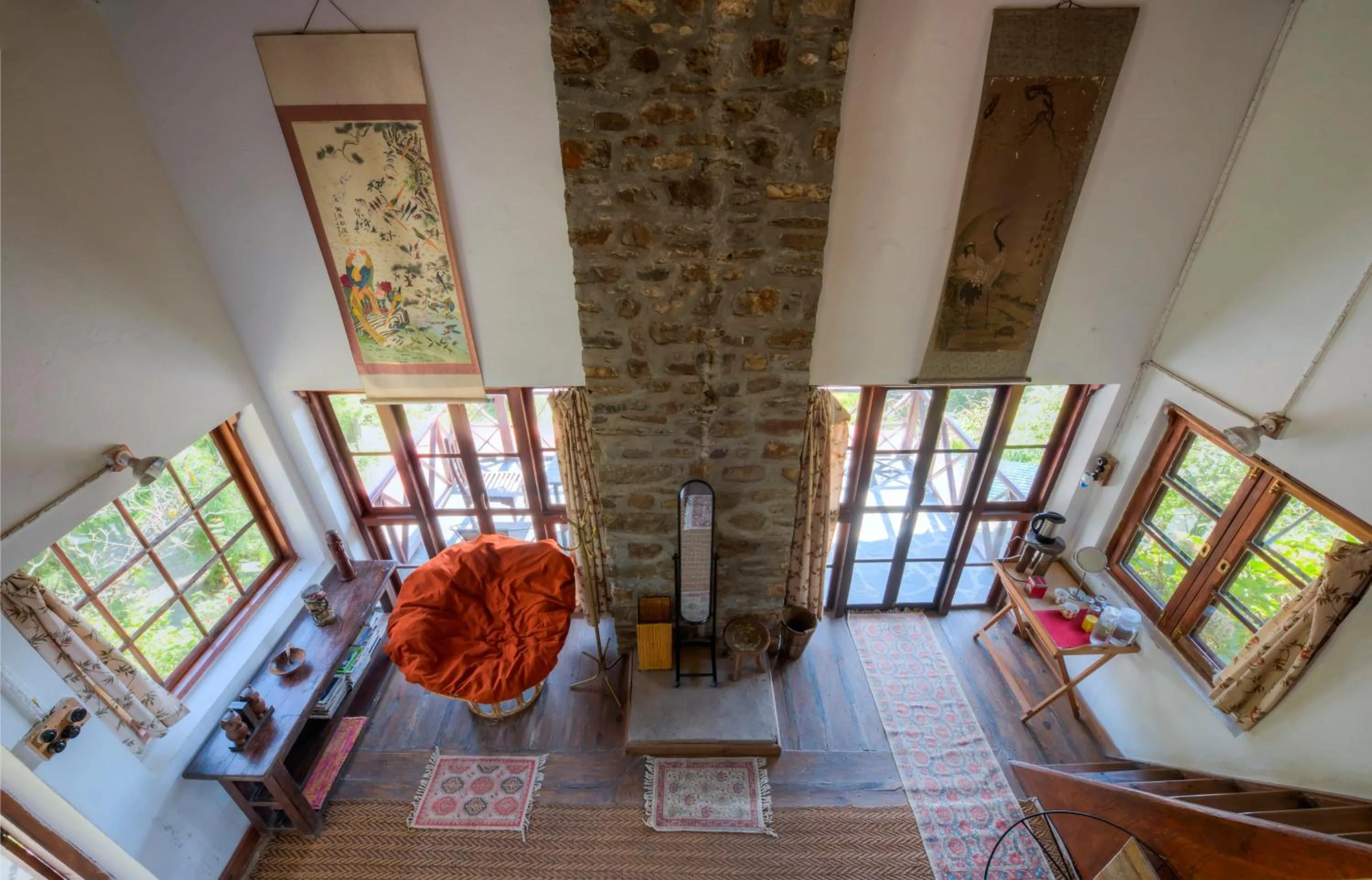 Seating area in Jungle Lore Birding Lodge