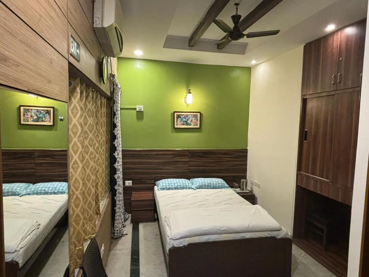 Bed in Om Sai Villa Guesthouse