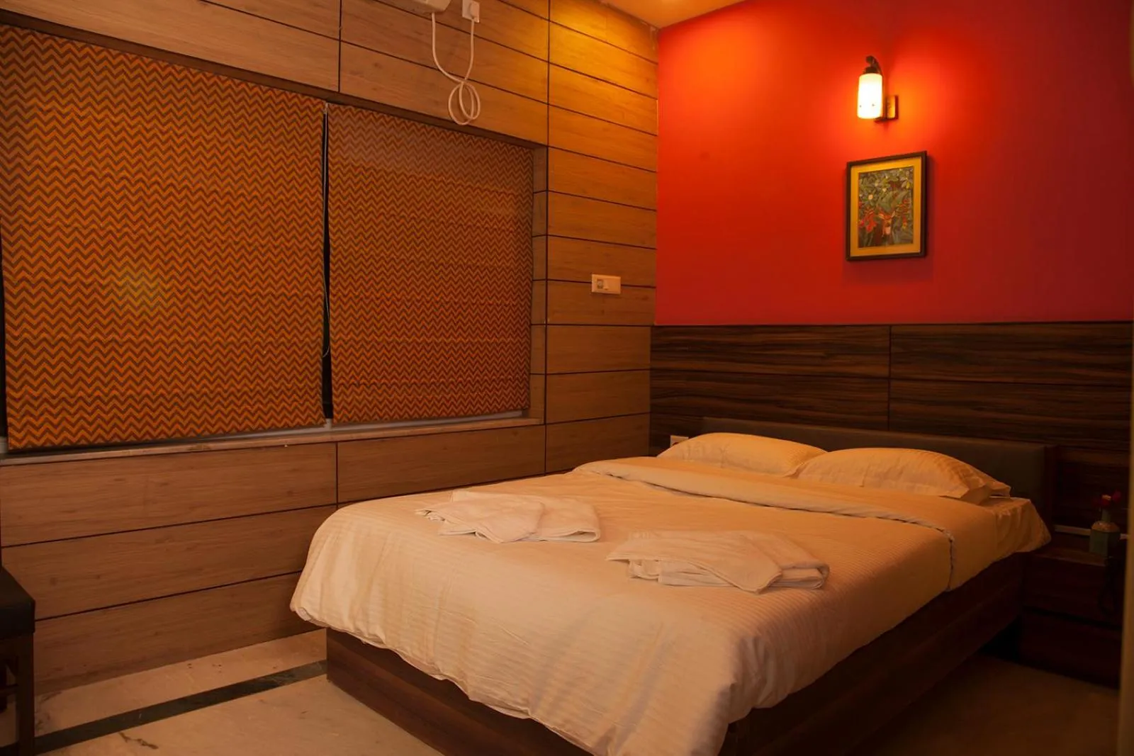 Bed in Om Sai Villa Guesthouse