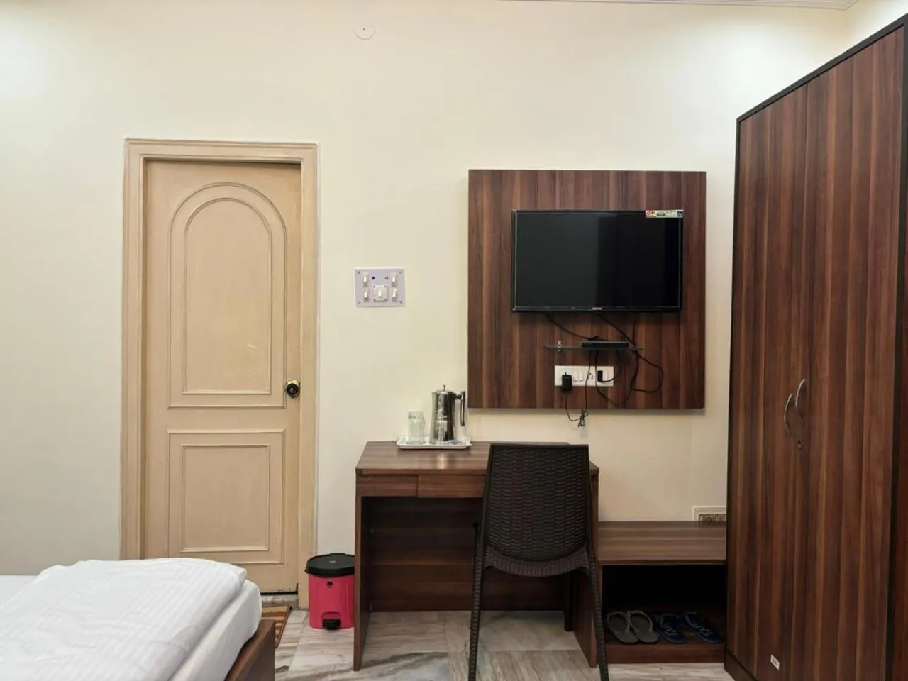 Bed in Om Sai Villa Guesthouse