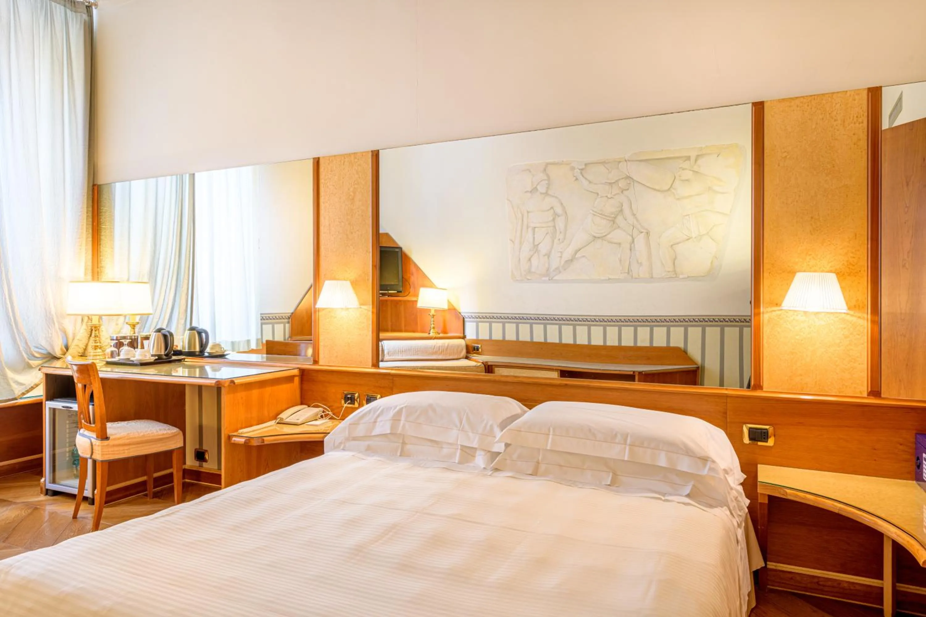 Decorative detail, Bed in Hotel S. Anna