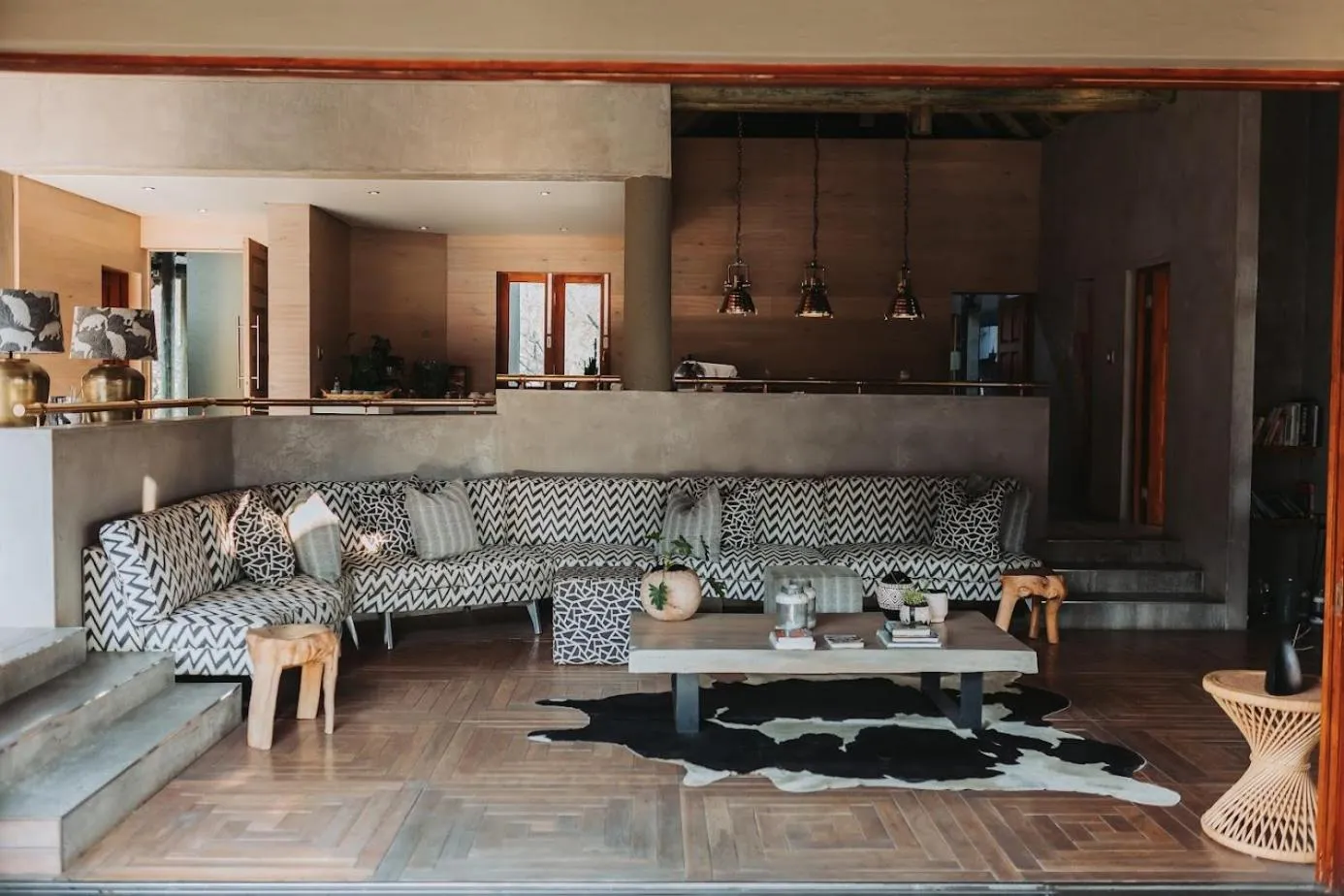 Living room in Lush Private Game Lodge