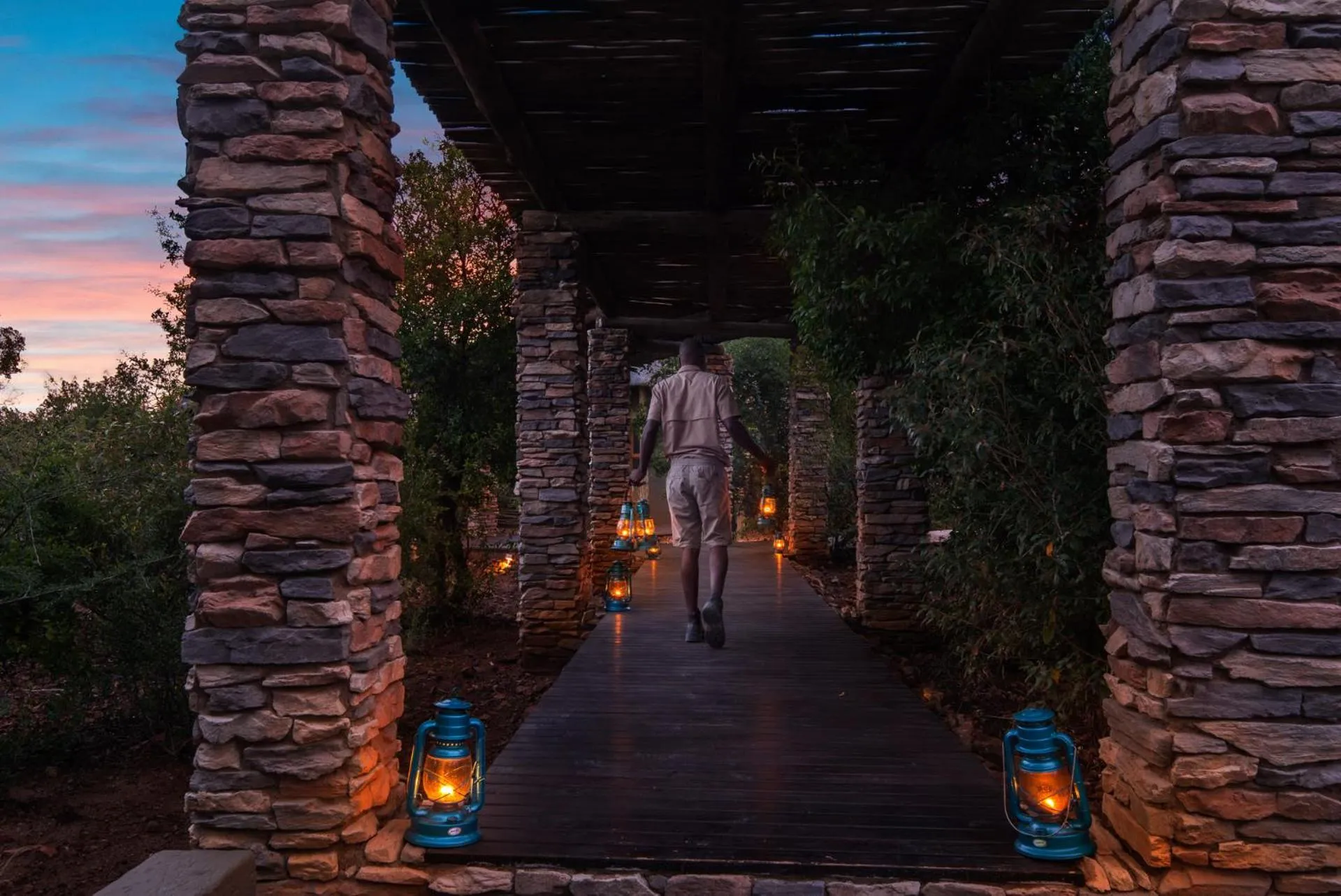 Decorative detail in Lush Private Game Lodge