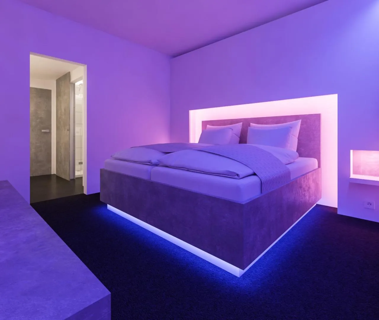 Bed in smartel at The Unbrexit