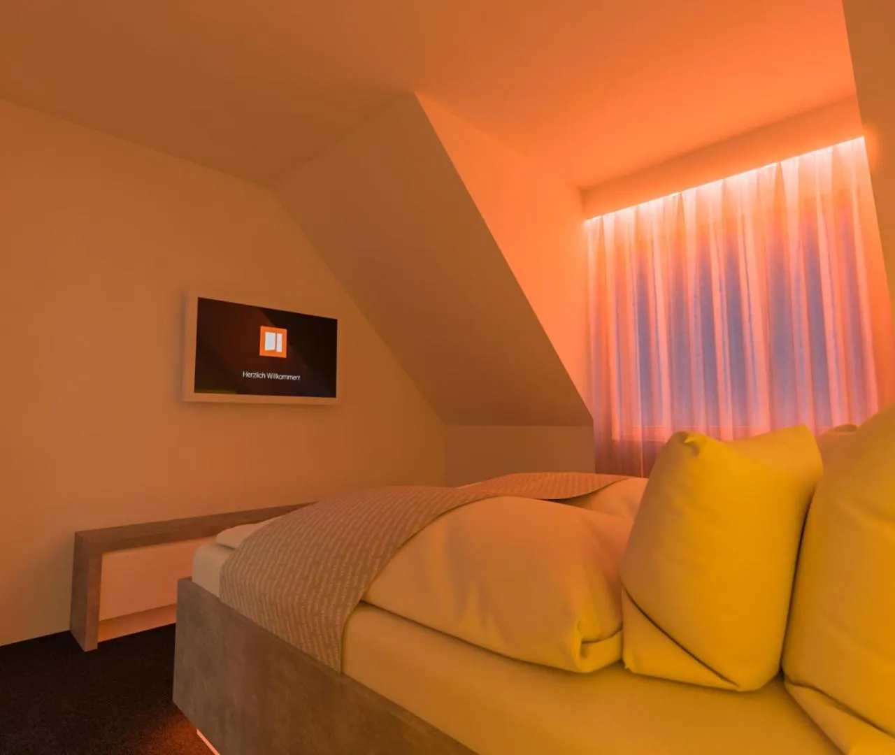 Bed in smartel at The Unbrexit