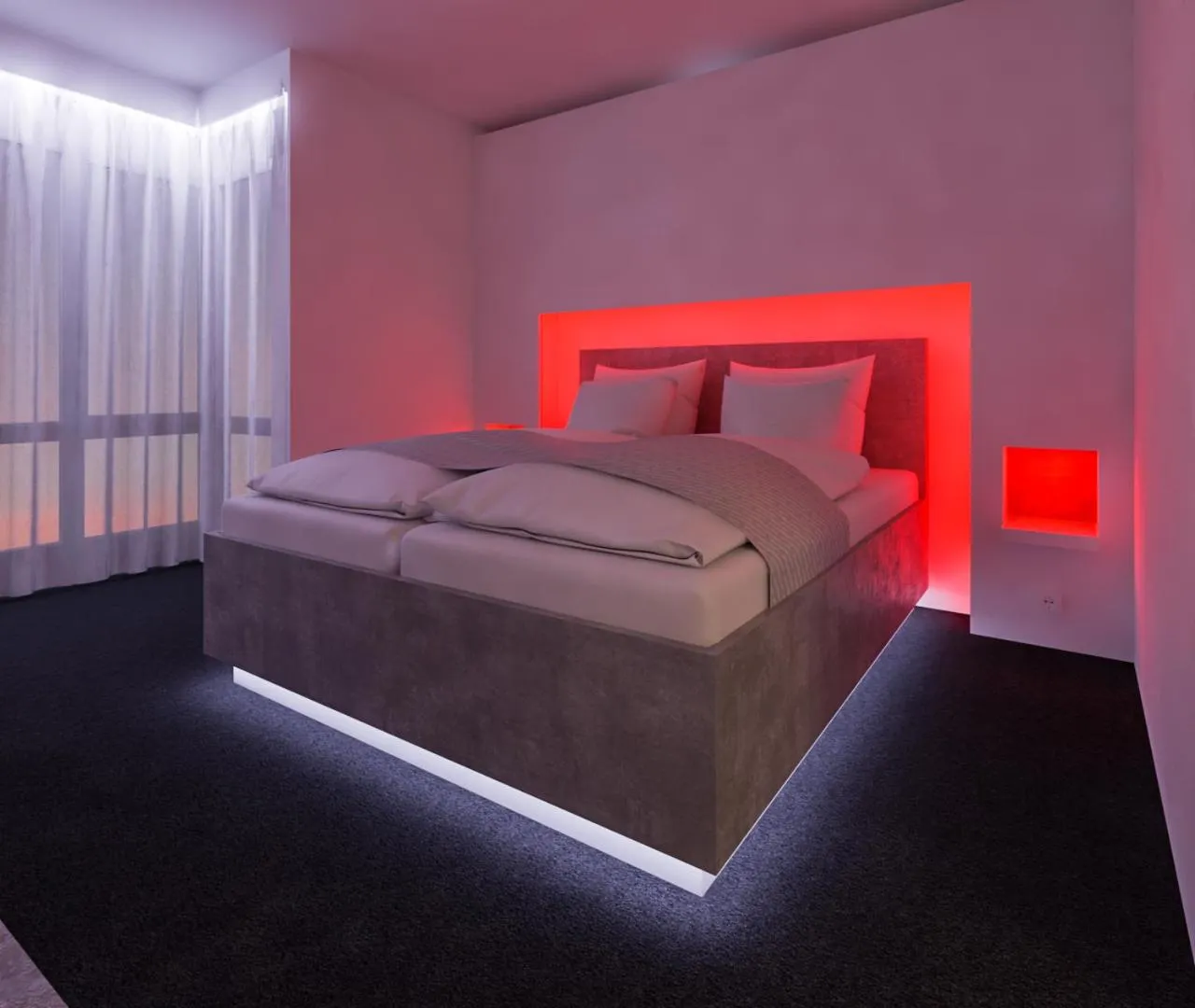 Bed in smartel at The Unbrexit