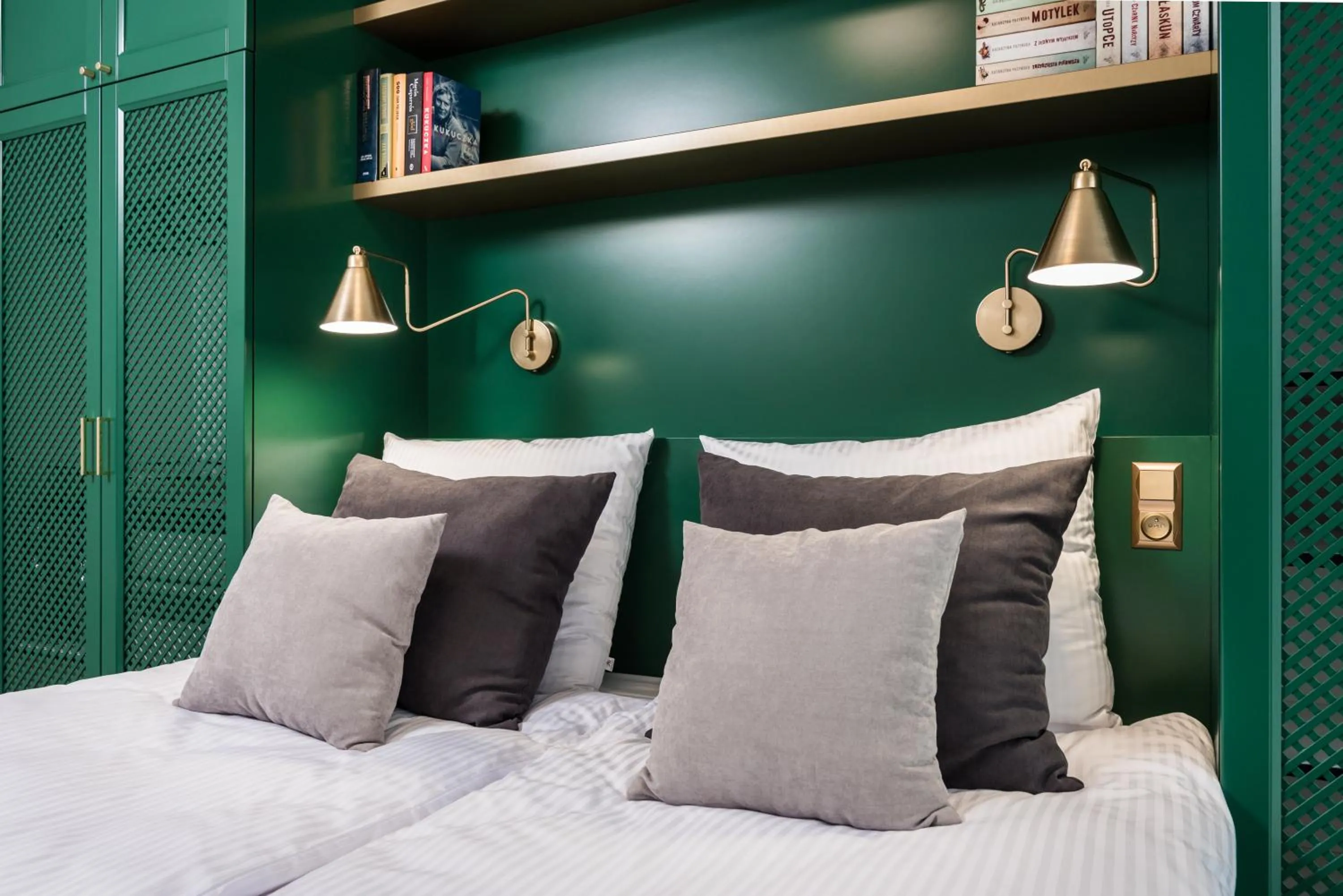 Bed in Moss Apartment