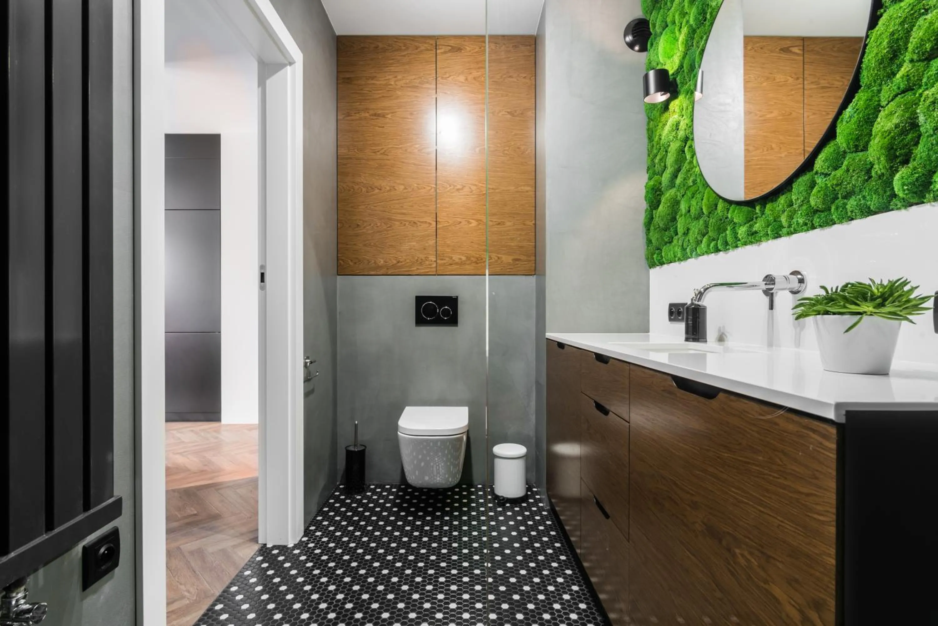 Toilet in Moss Apartment