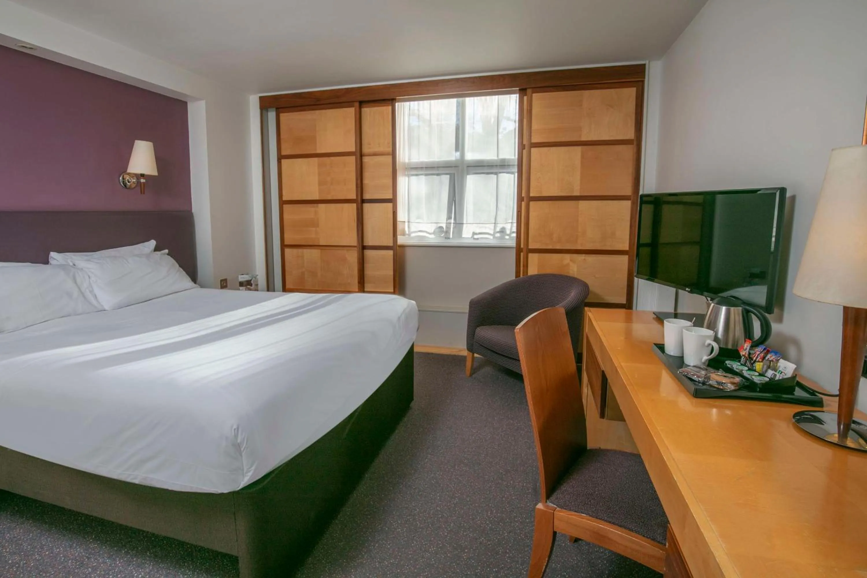 Bedroom, Bed in Milestone Peterborough Hotel A1M, Sure Hotel Collection by Best Western