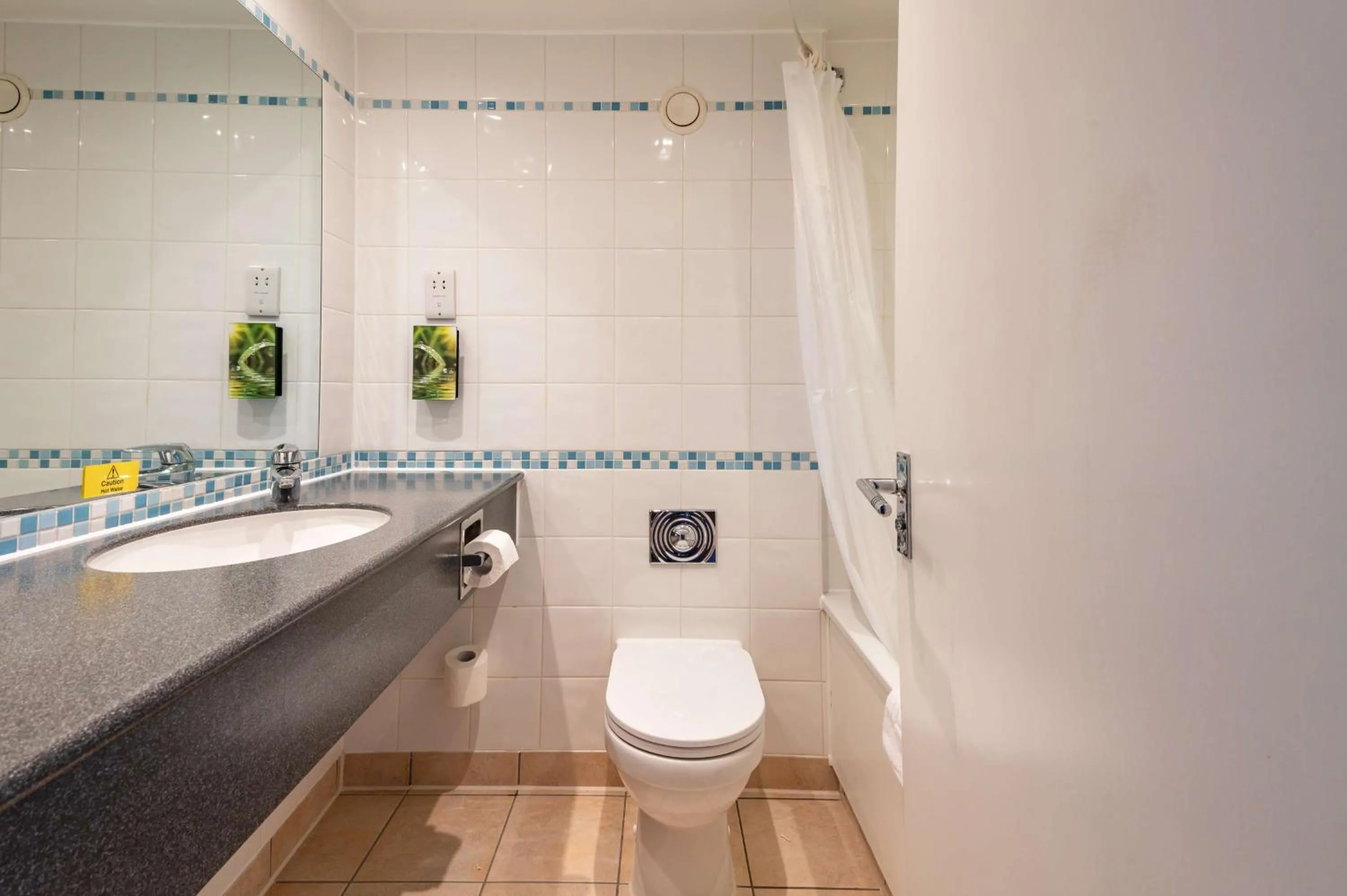 Bathroom in Milestone Peterborough Hotel A1M, Sure Hotel Collection by Best Western