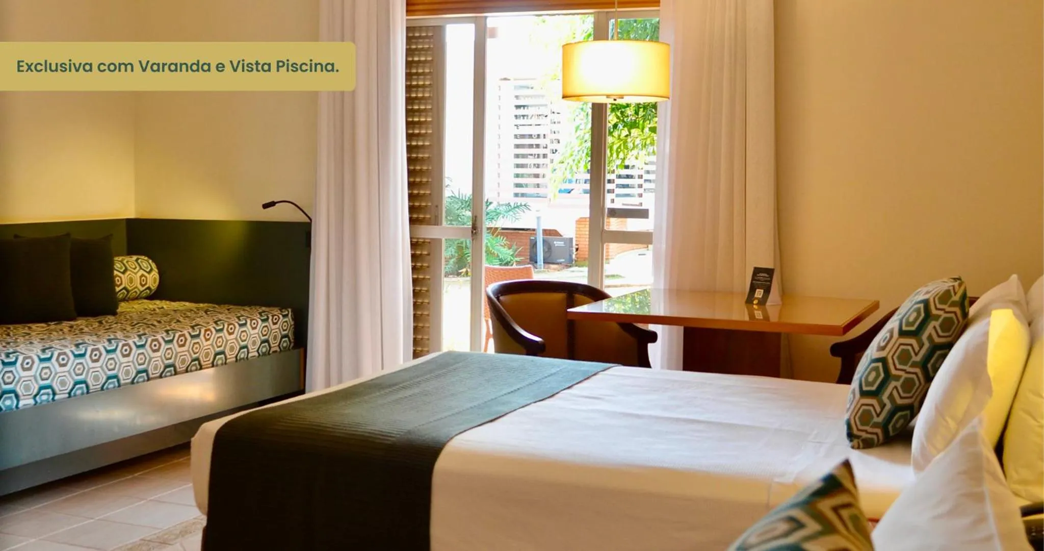 Bed in Hotel JP Ribeirão Preto Resort & Convenções by Nacional Inn