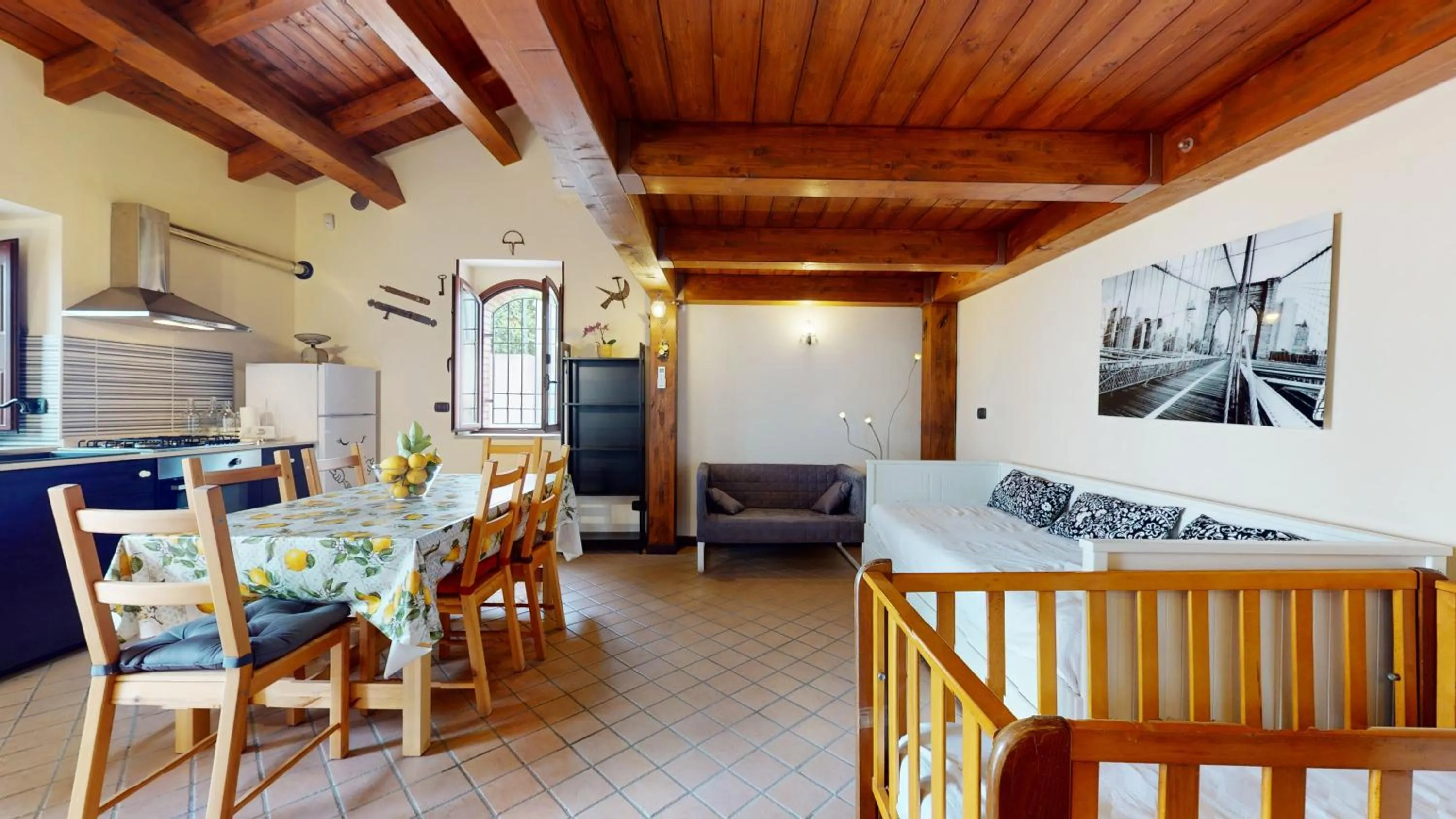 Kitchen or kitchenette in Casal Trinacria