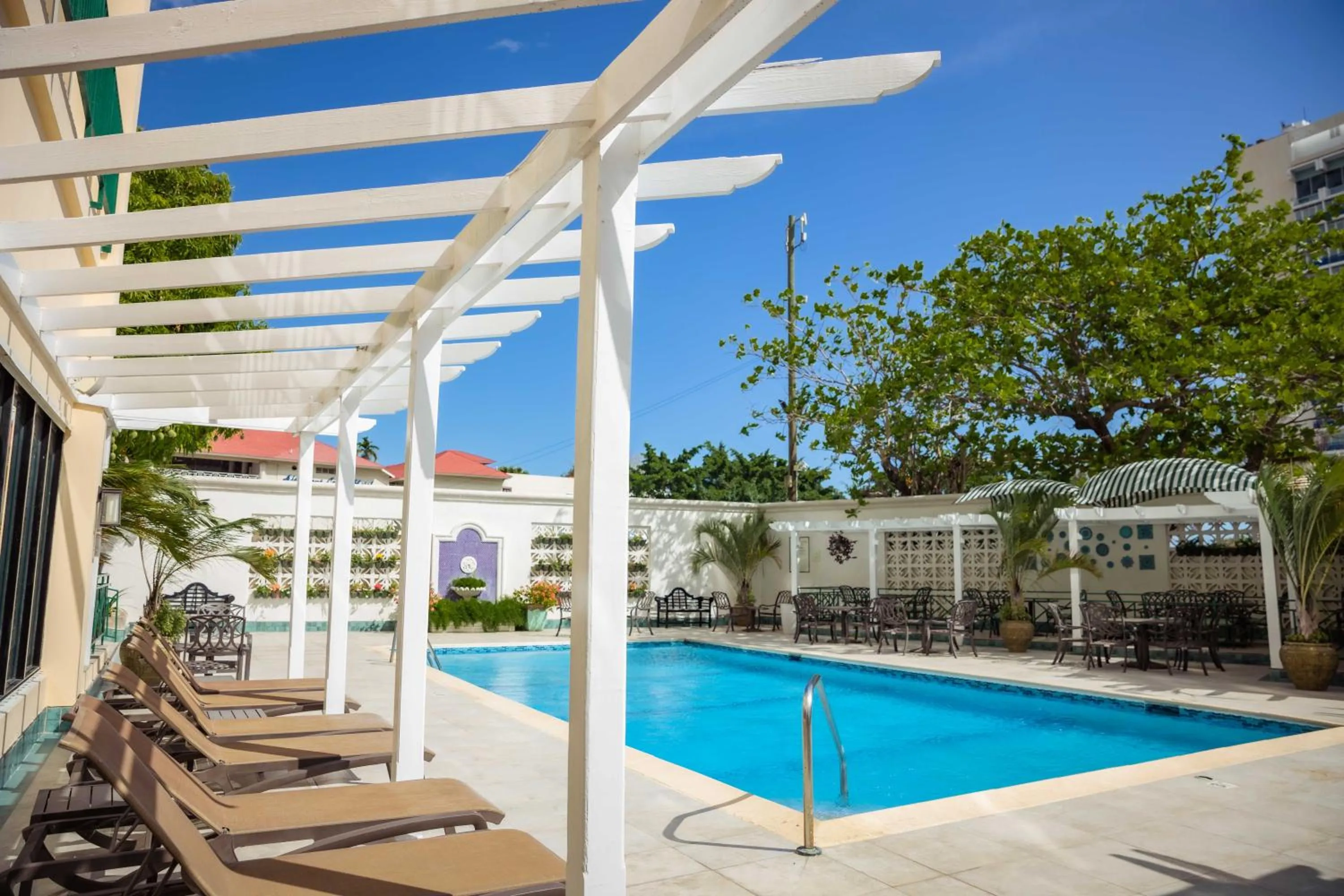 Pool view in Courtleigh Hotel & Suites