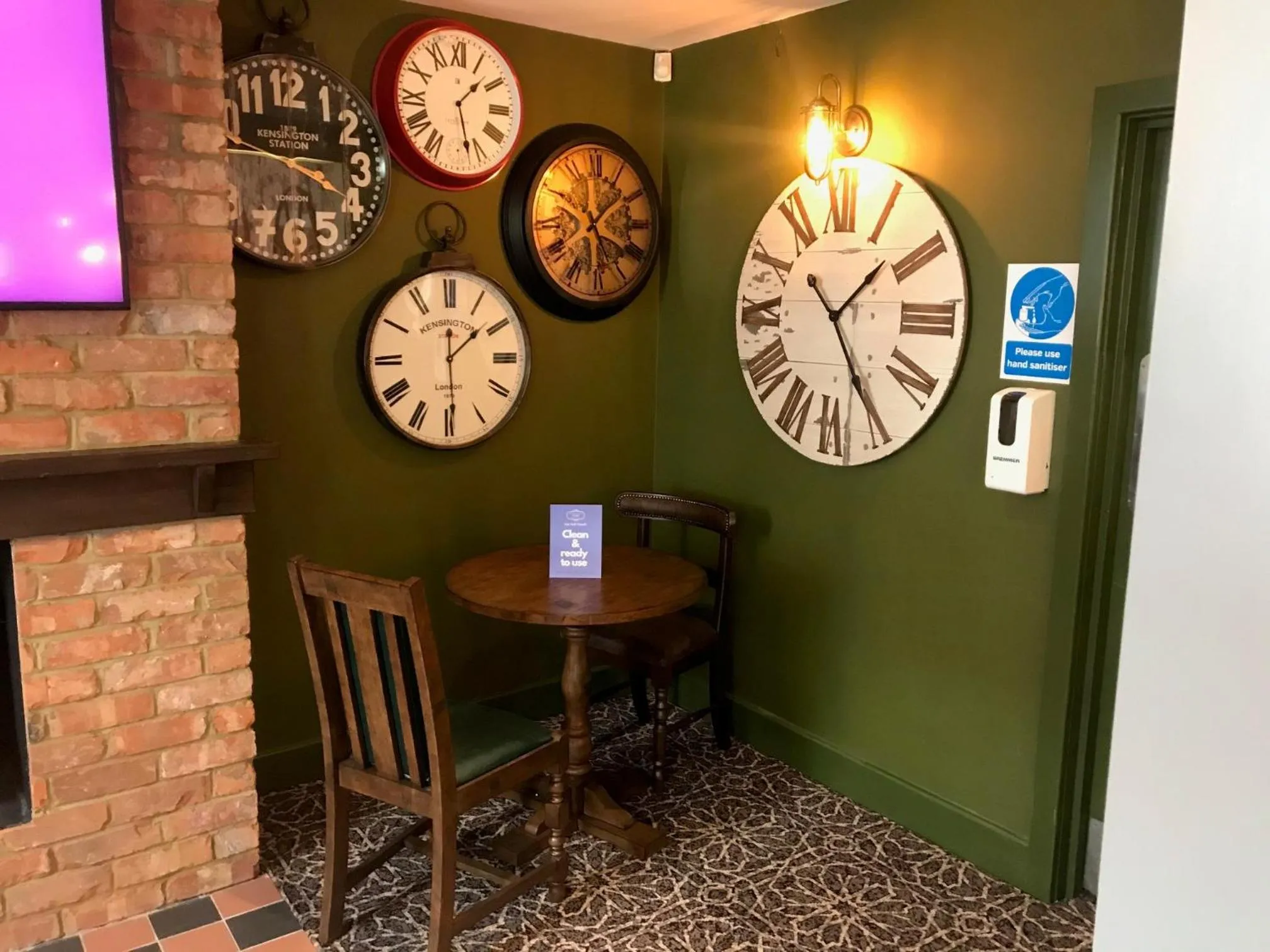 Dining area in The Crown Hotel