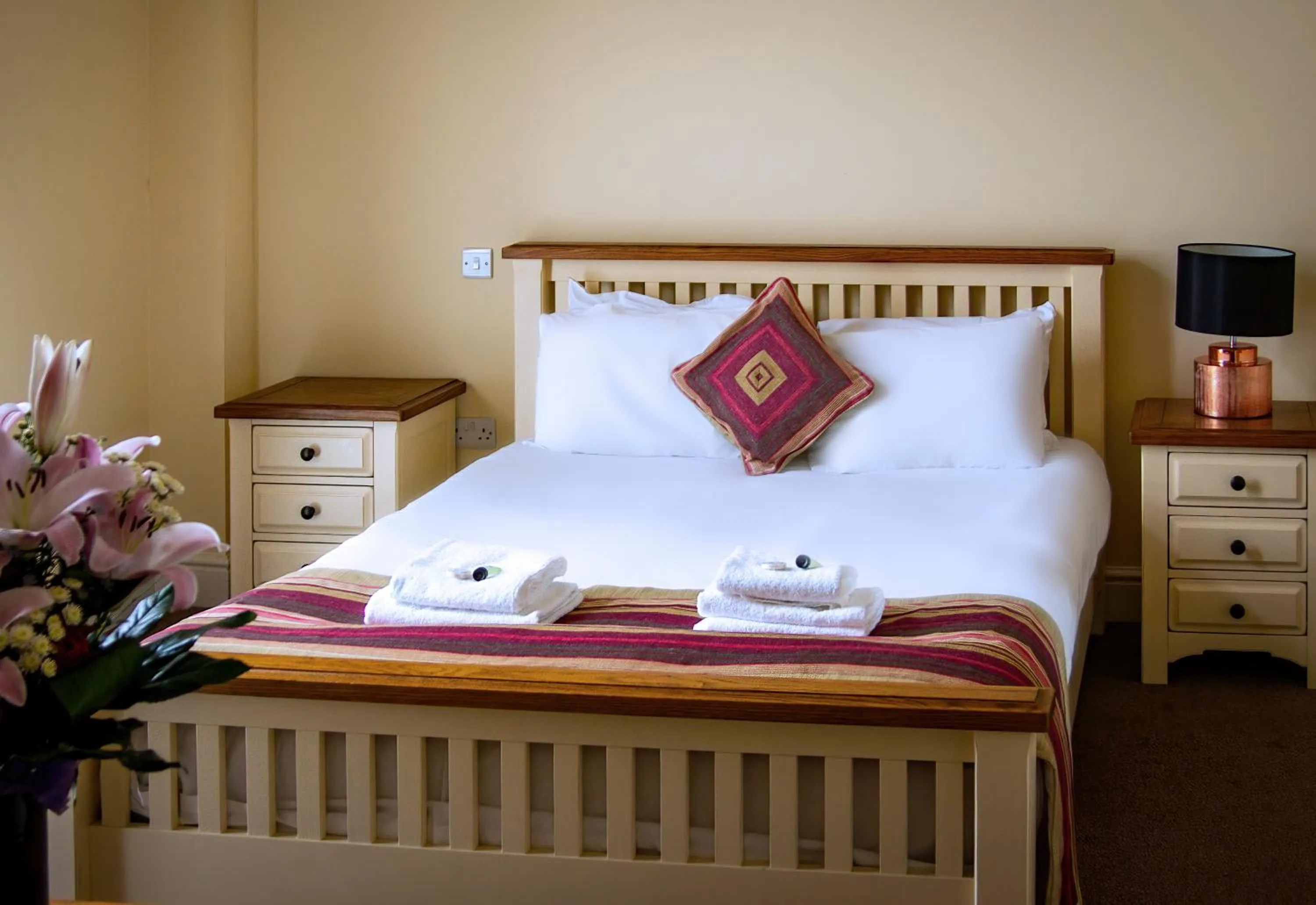 Bed in The Crown Hotel