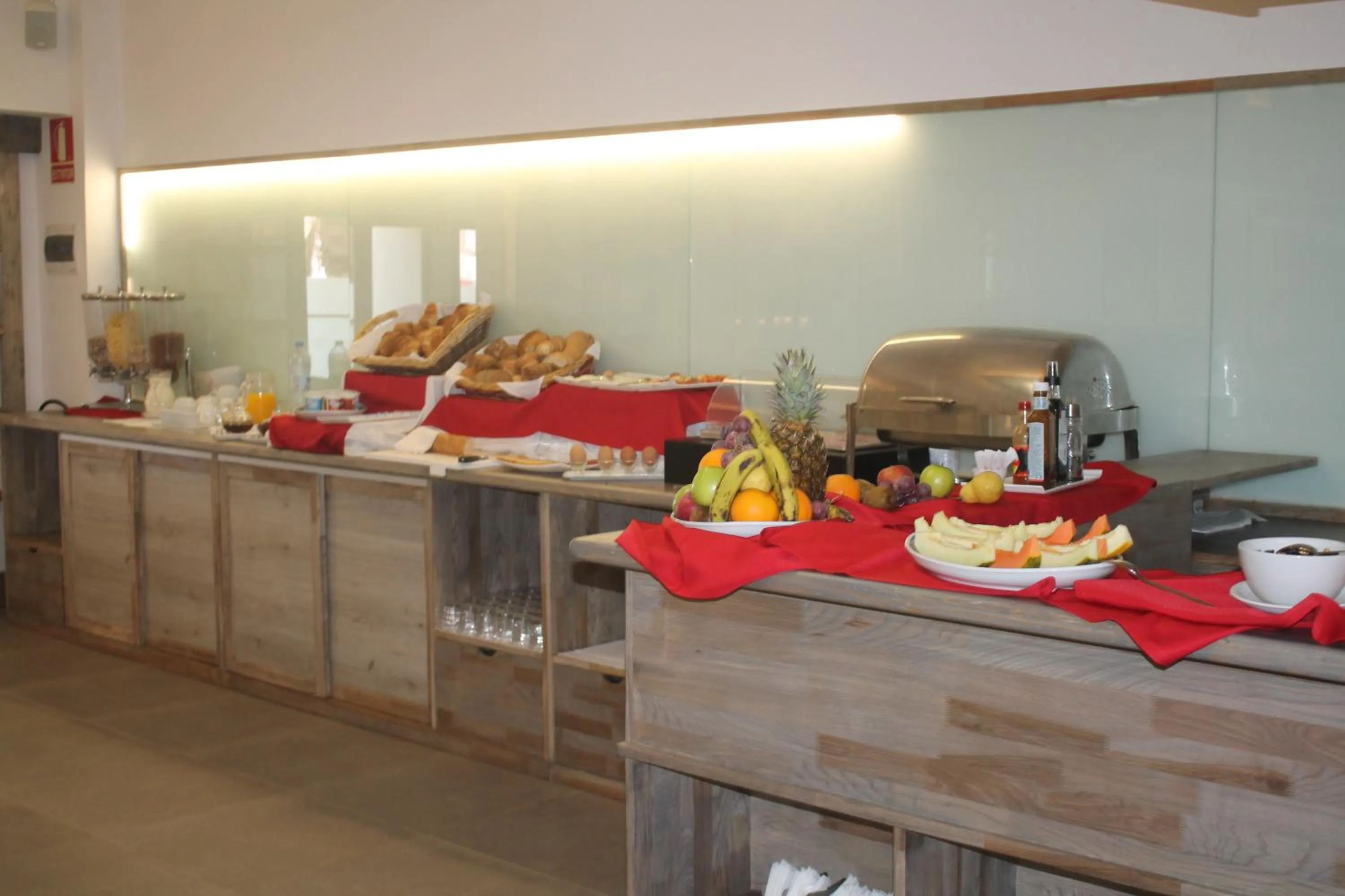 Buffet breakfast in Sobrado Boutique Hotel