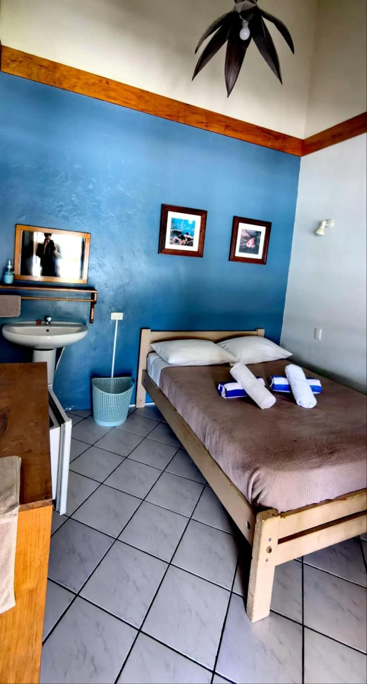 Bed in Hideaway Island Resort