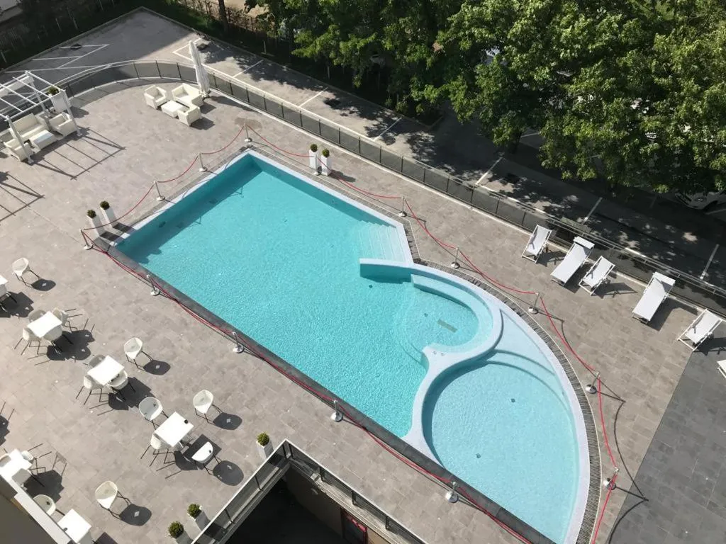 Pool view in DOMUS Grand Hotel