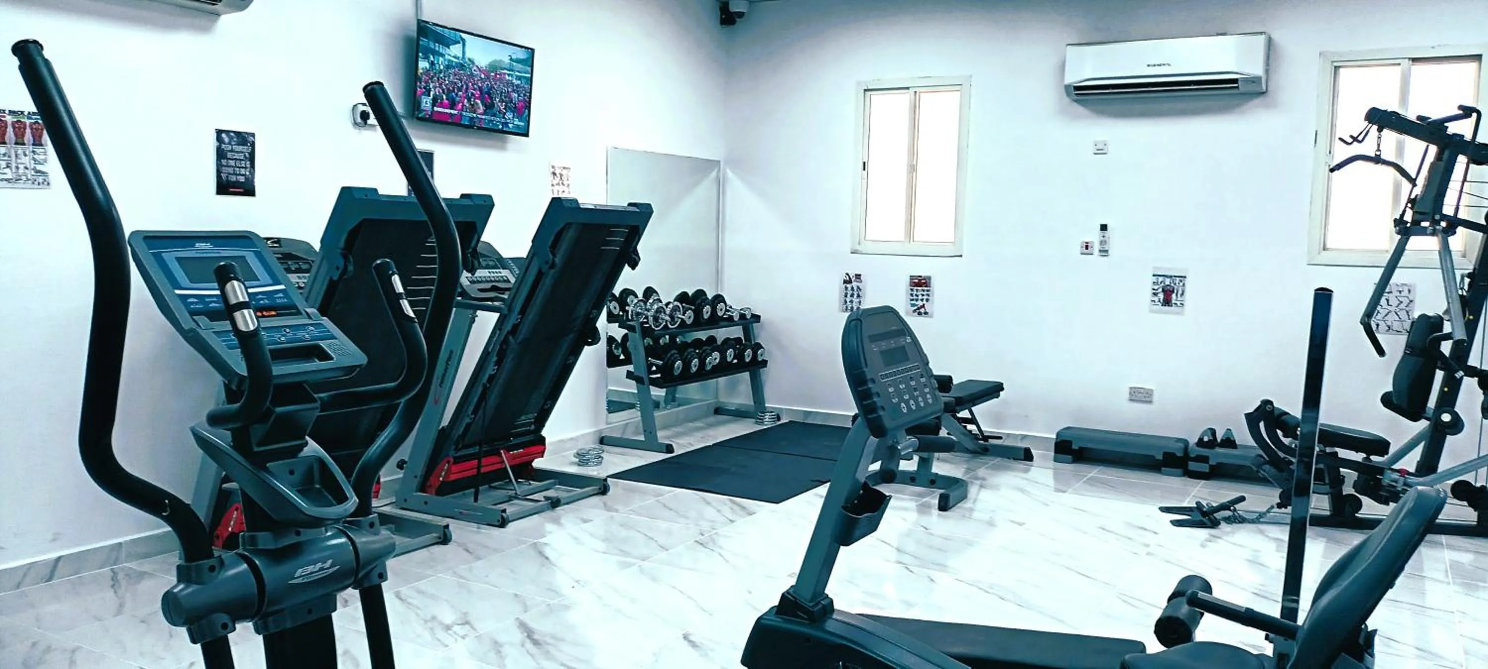 Fitness centre/facilities in Musherib Hotel