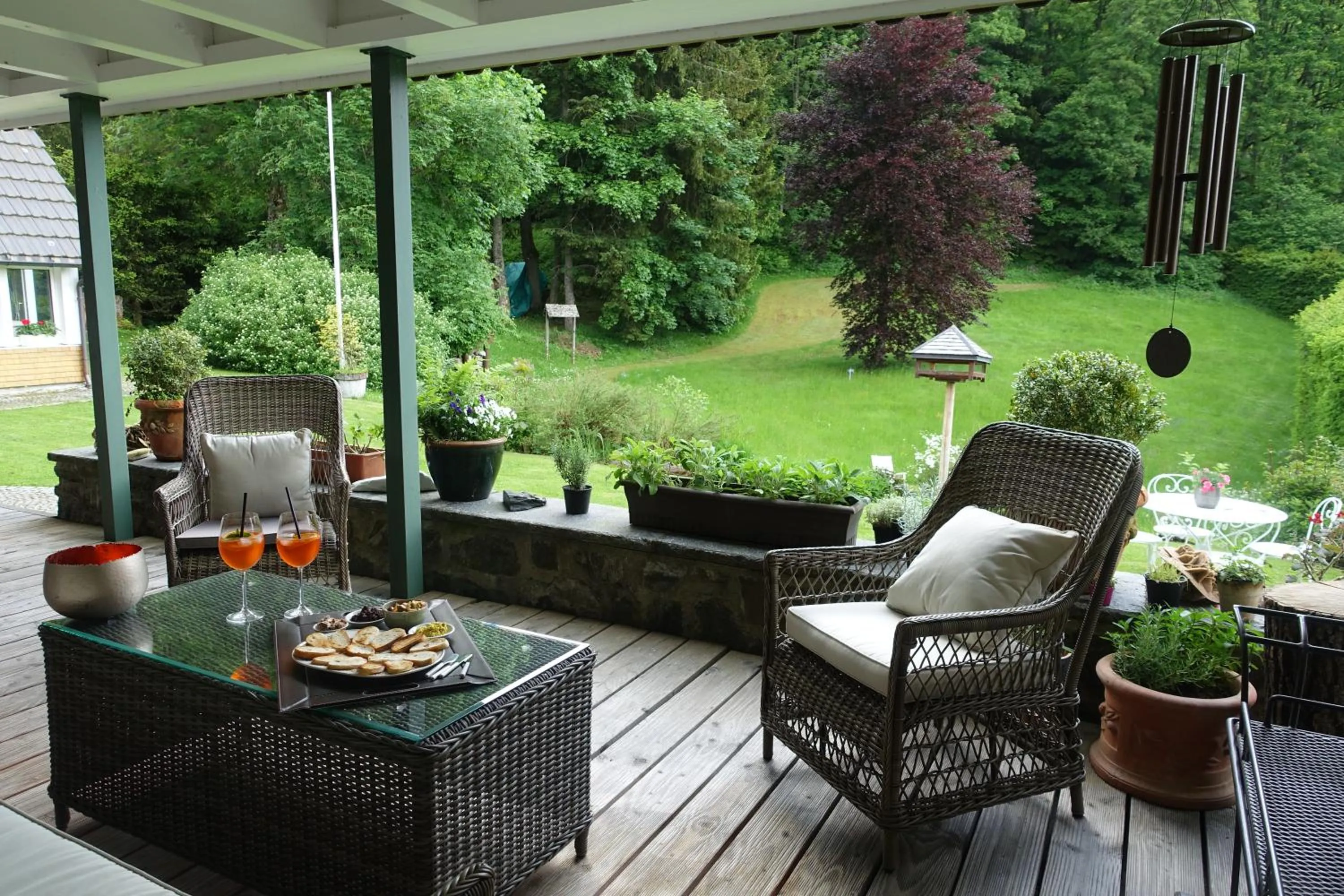 Balcony/Terrace in Hollhouse - Bed & Breakfast