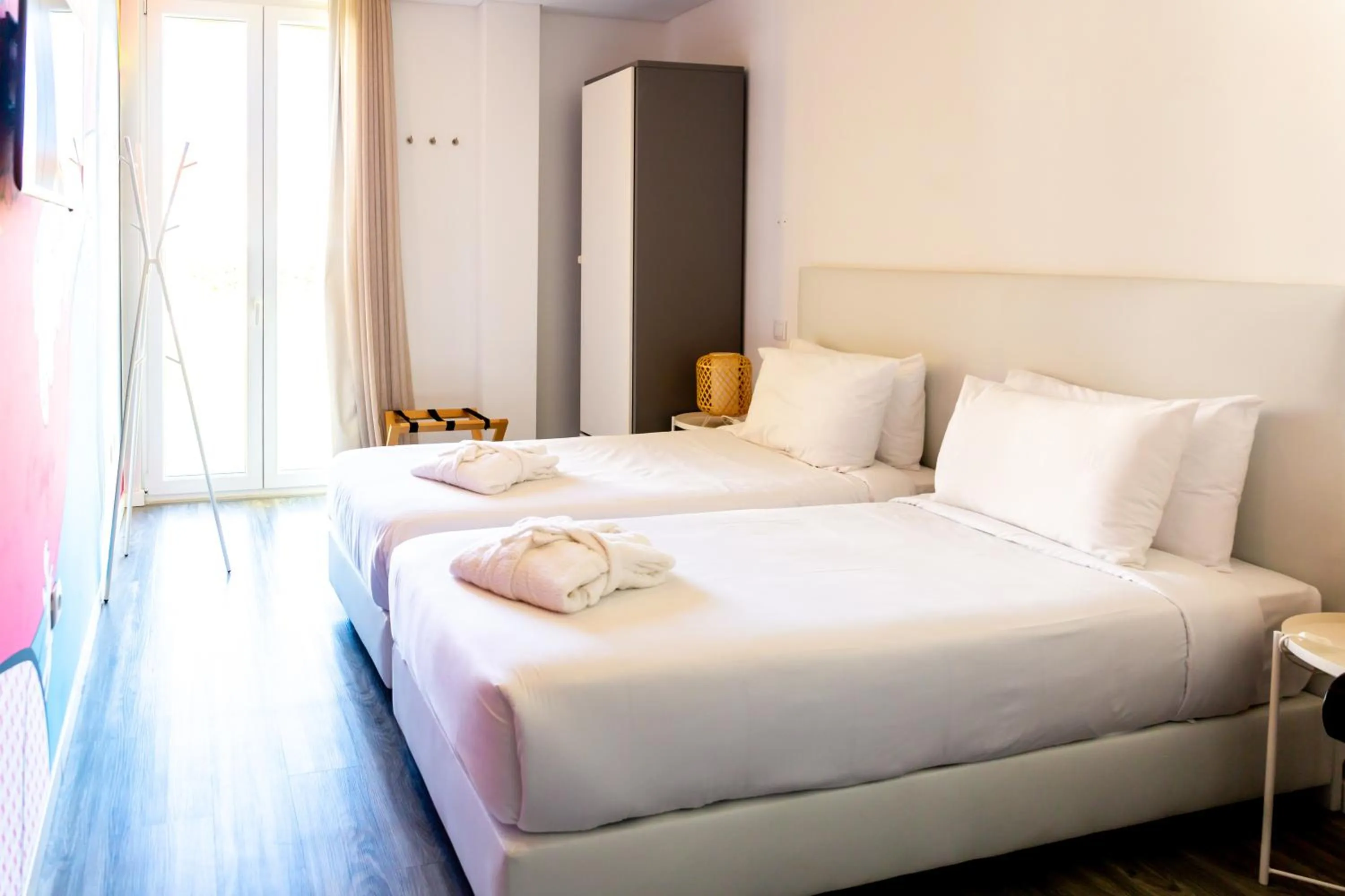 Bed in RIDE Surf Resort & Spa Peniche
