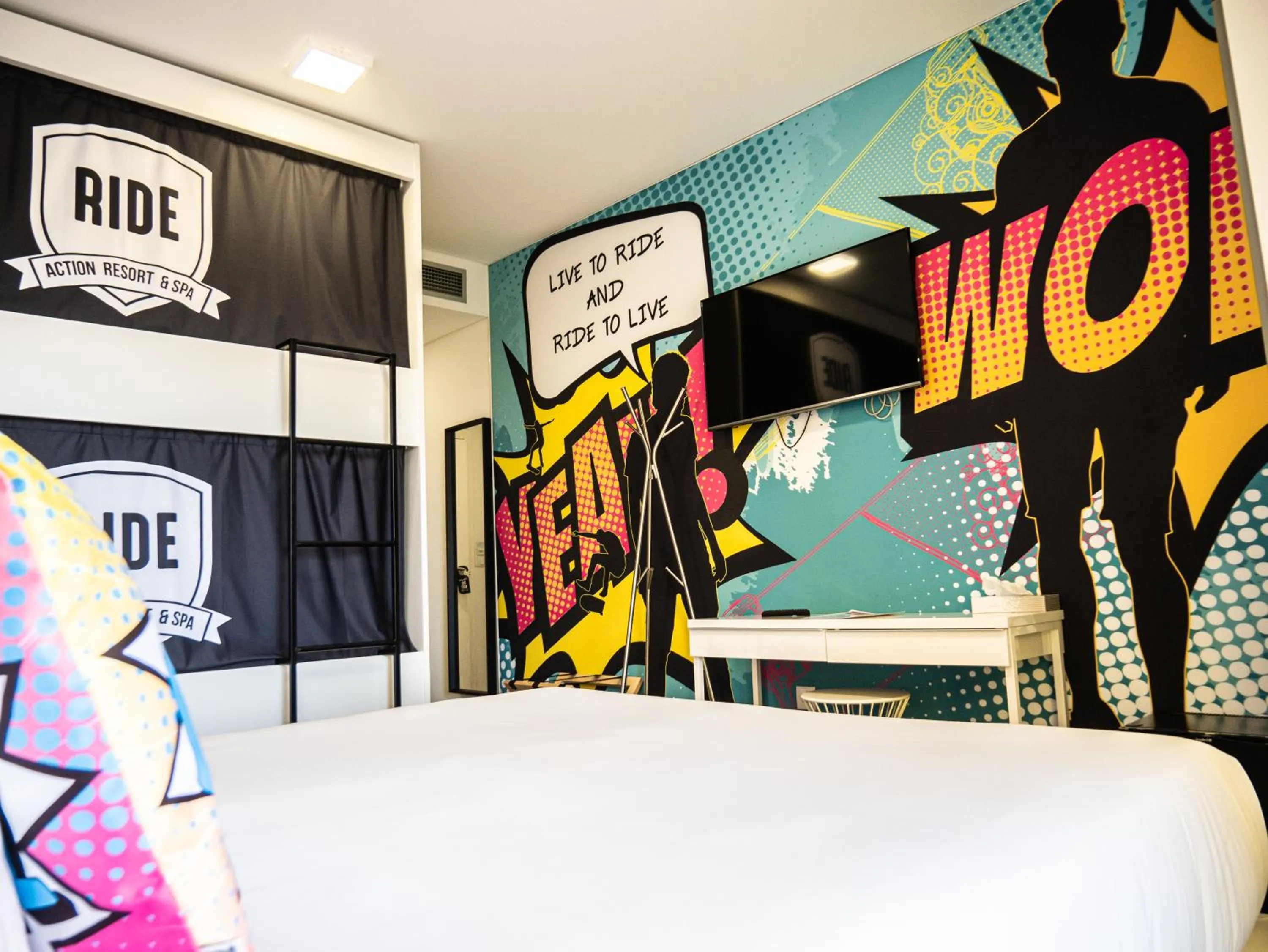 Photo of the whole room, Bed in RIDE Surf Resort & Spa Peniche