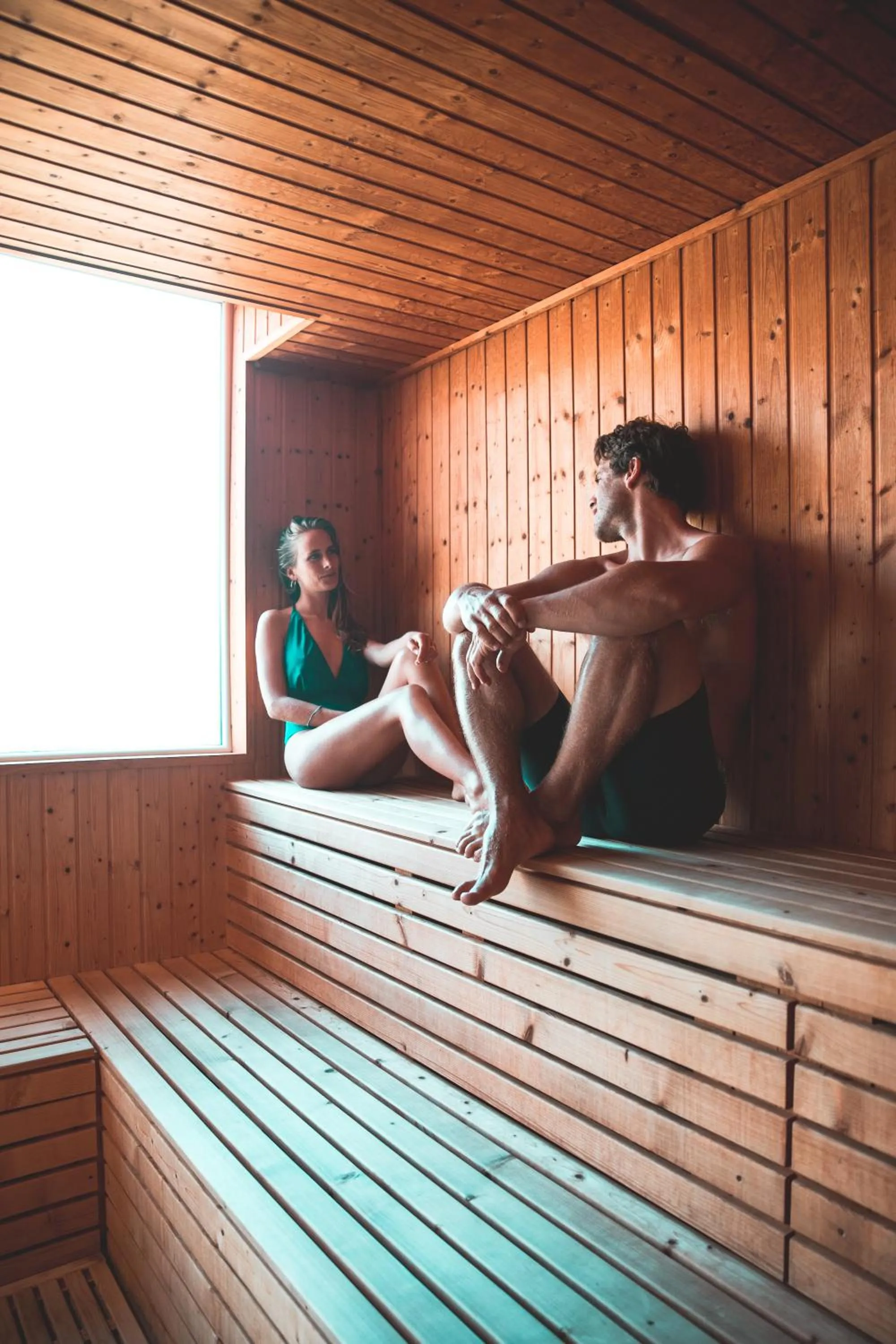 Sauna in RIDE Surf Resort & Spa Peniche