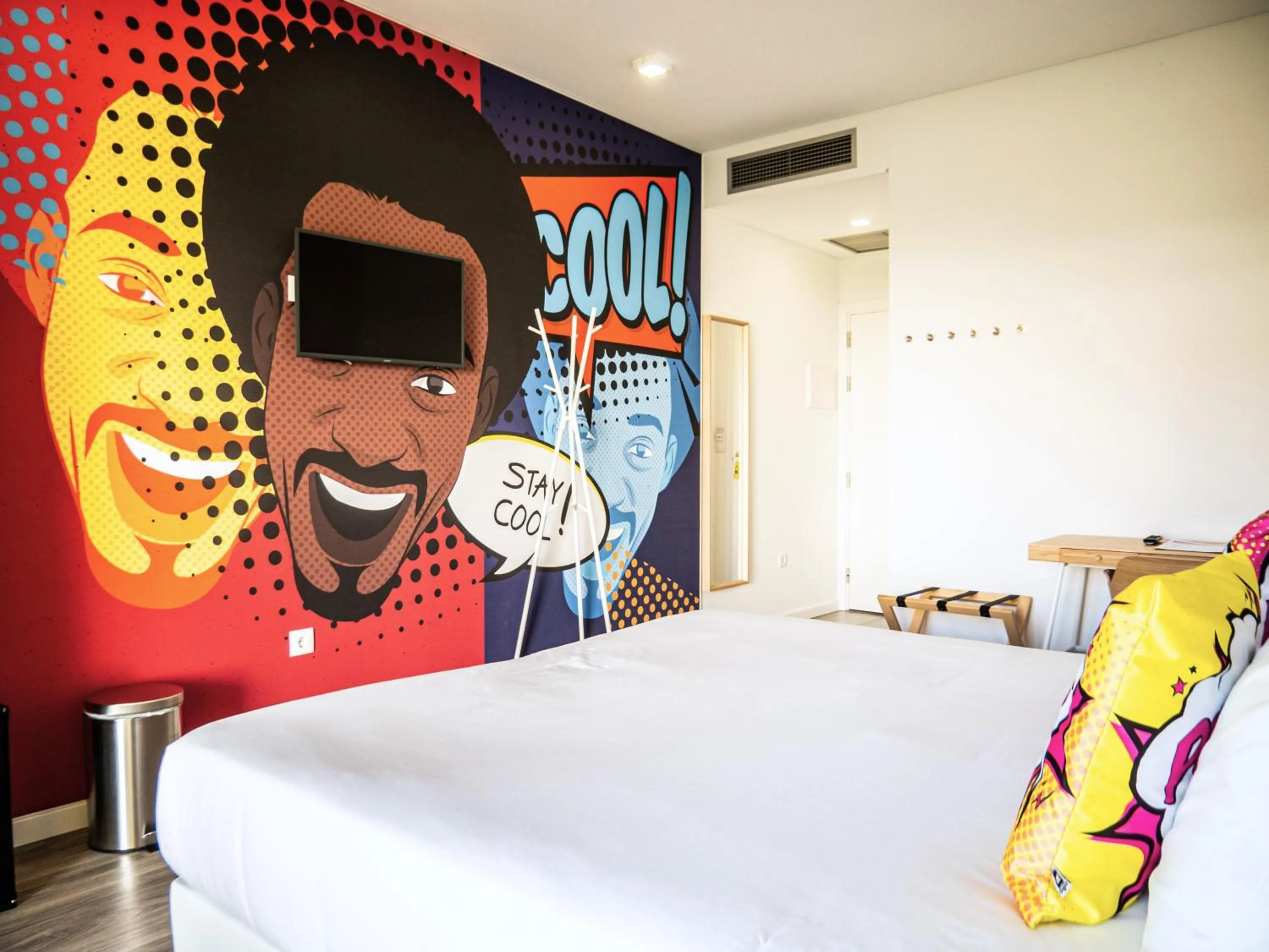 Bed in RIDE Surf Resort & Spa Peniche