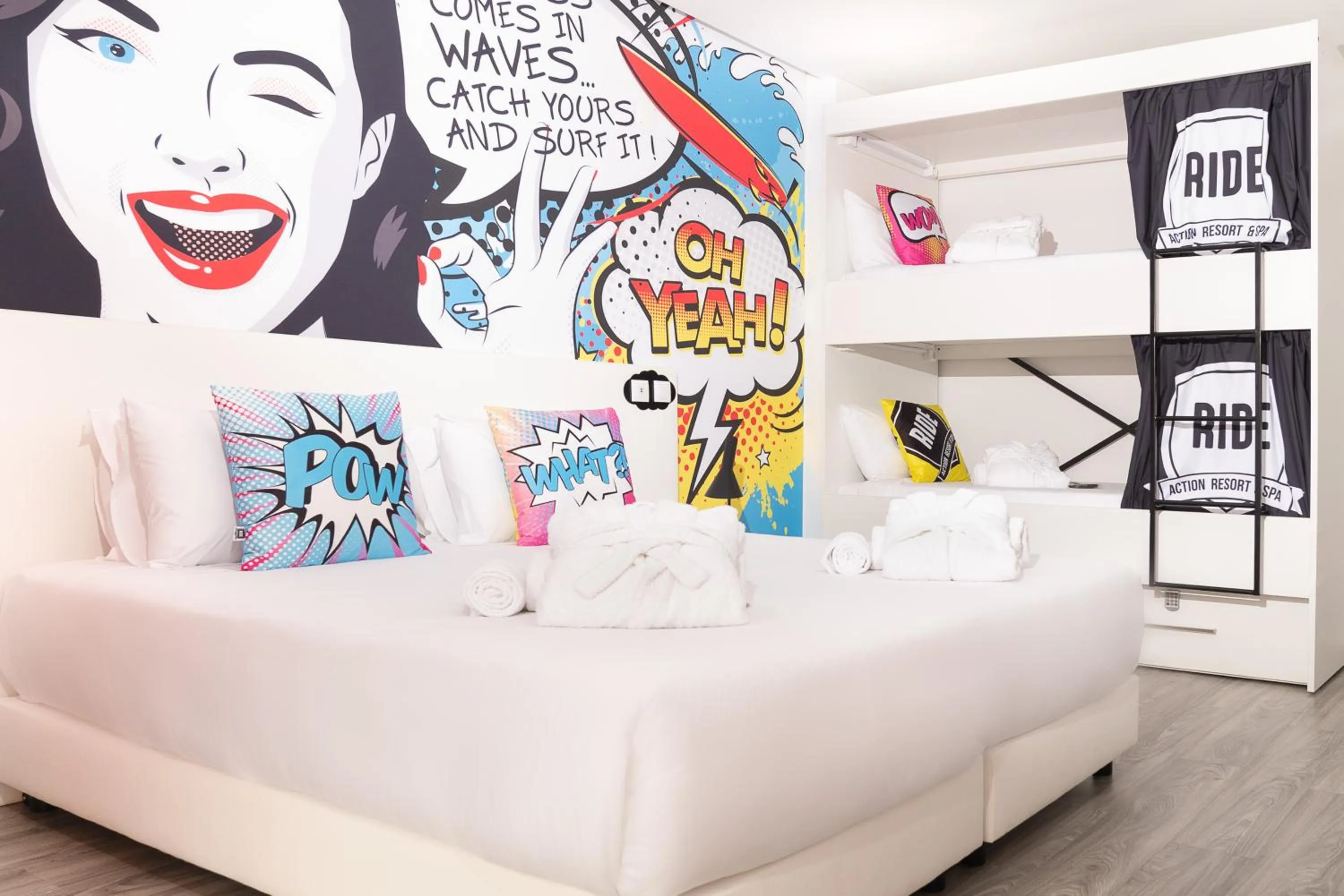 Photo of the whole room, Bed in RIDE Surf Resort & Spa Peniche