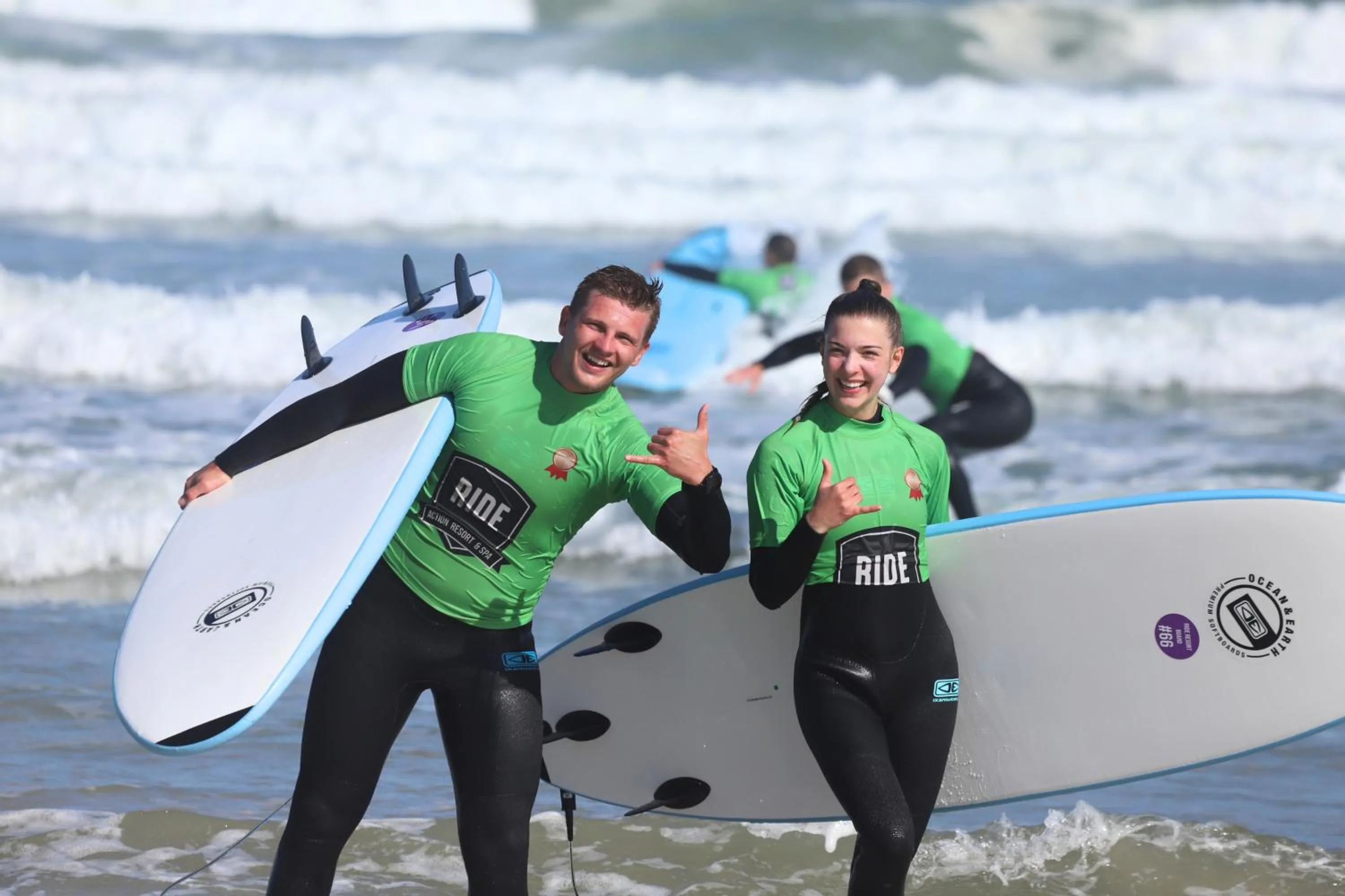 People in RIDE Surf Resort & Spa Peniche