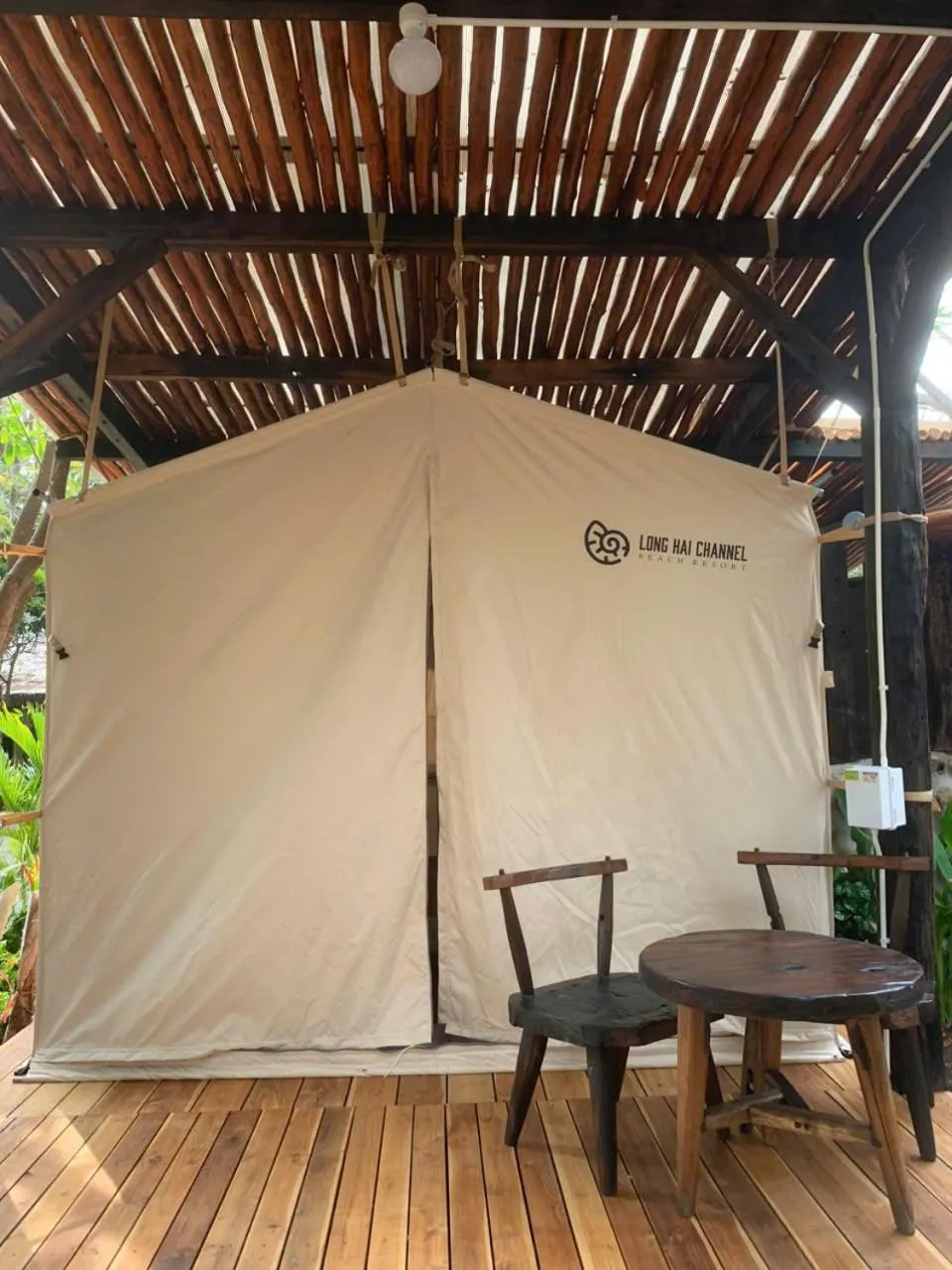 Seating area in Long Hải Channel Beach Resort