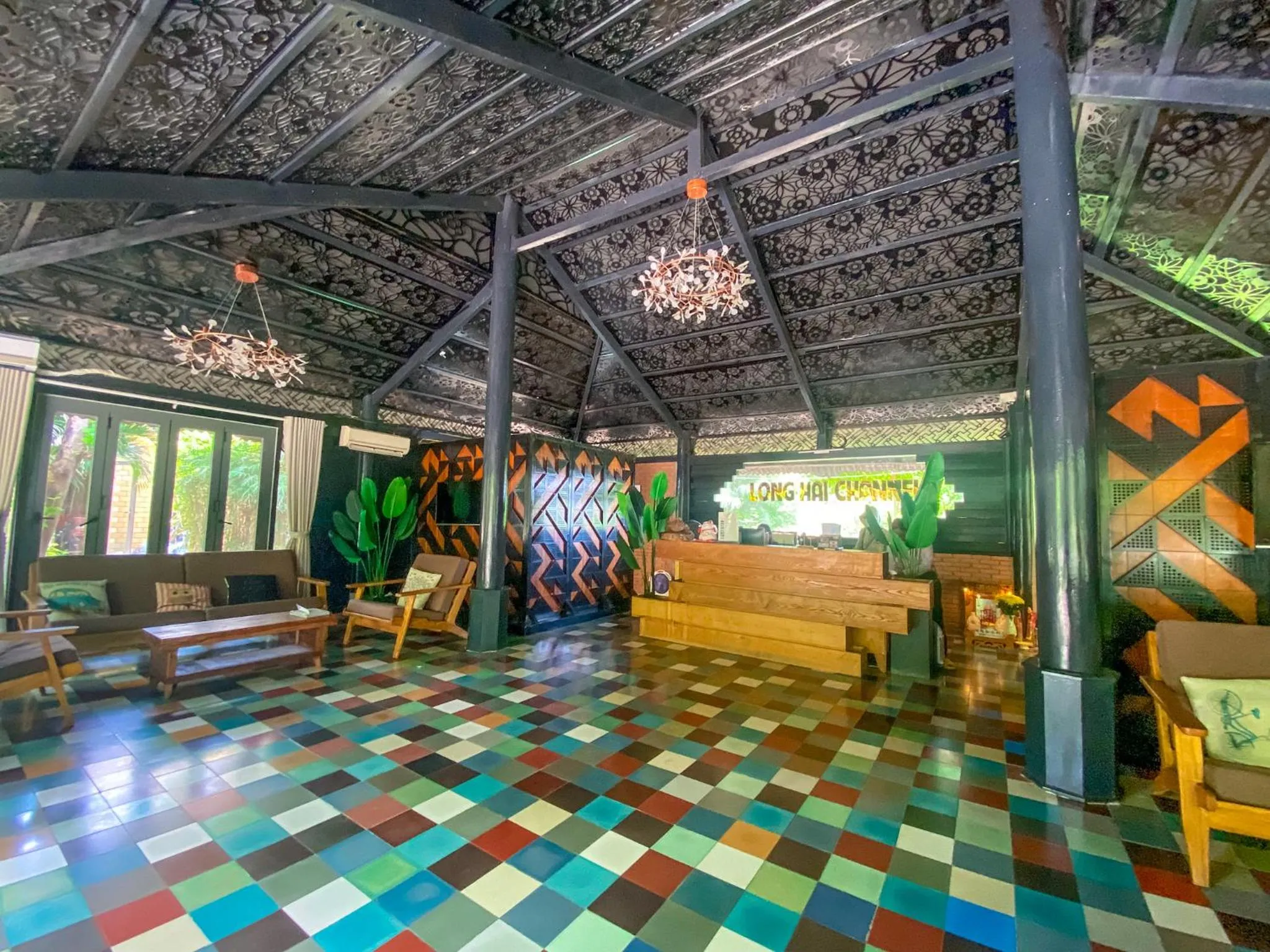 Lobby or reception in Long Hải Channel Beach Resort