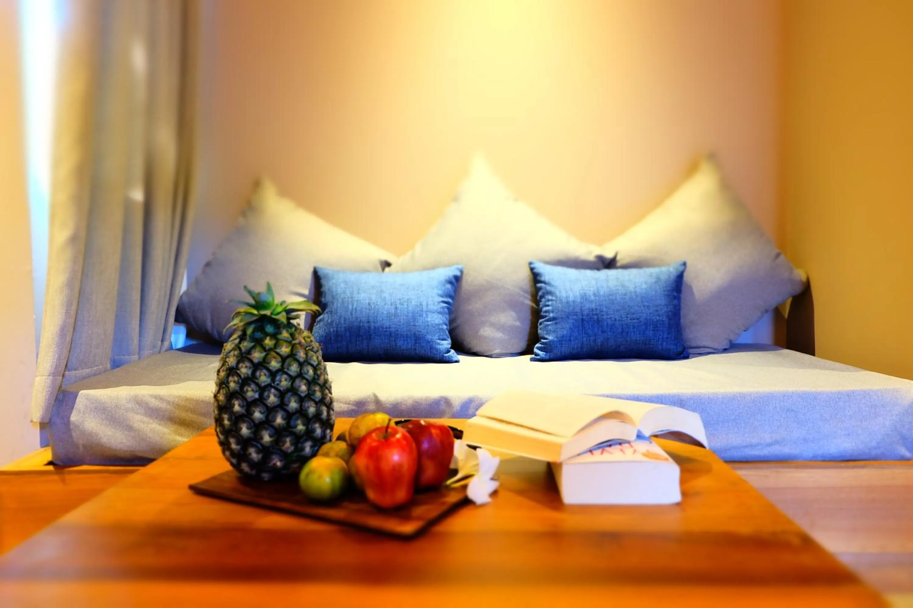 Seating area, Bed in Koh Ma Beach Resort - SHA Extra Plus