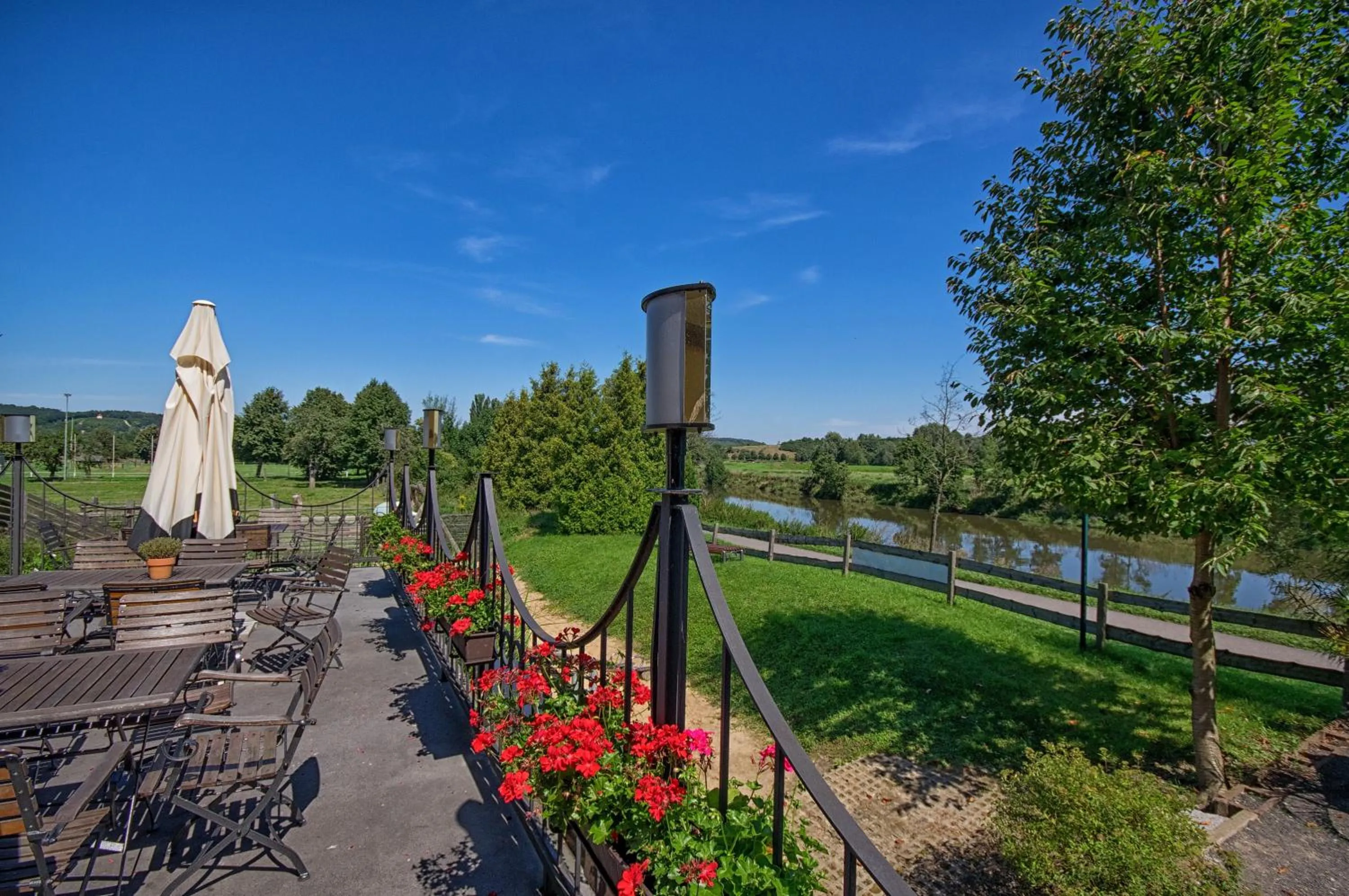 Balcony/Terrace in Gastwirtschaft & Hotel Hallescher Anger