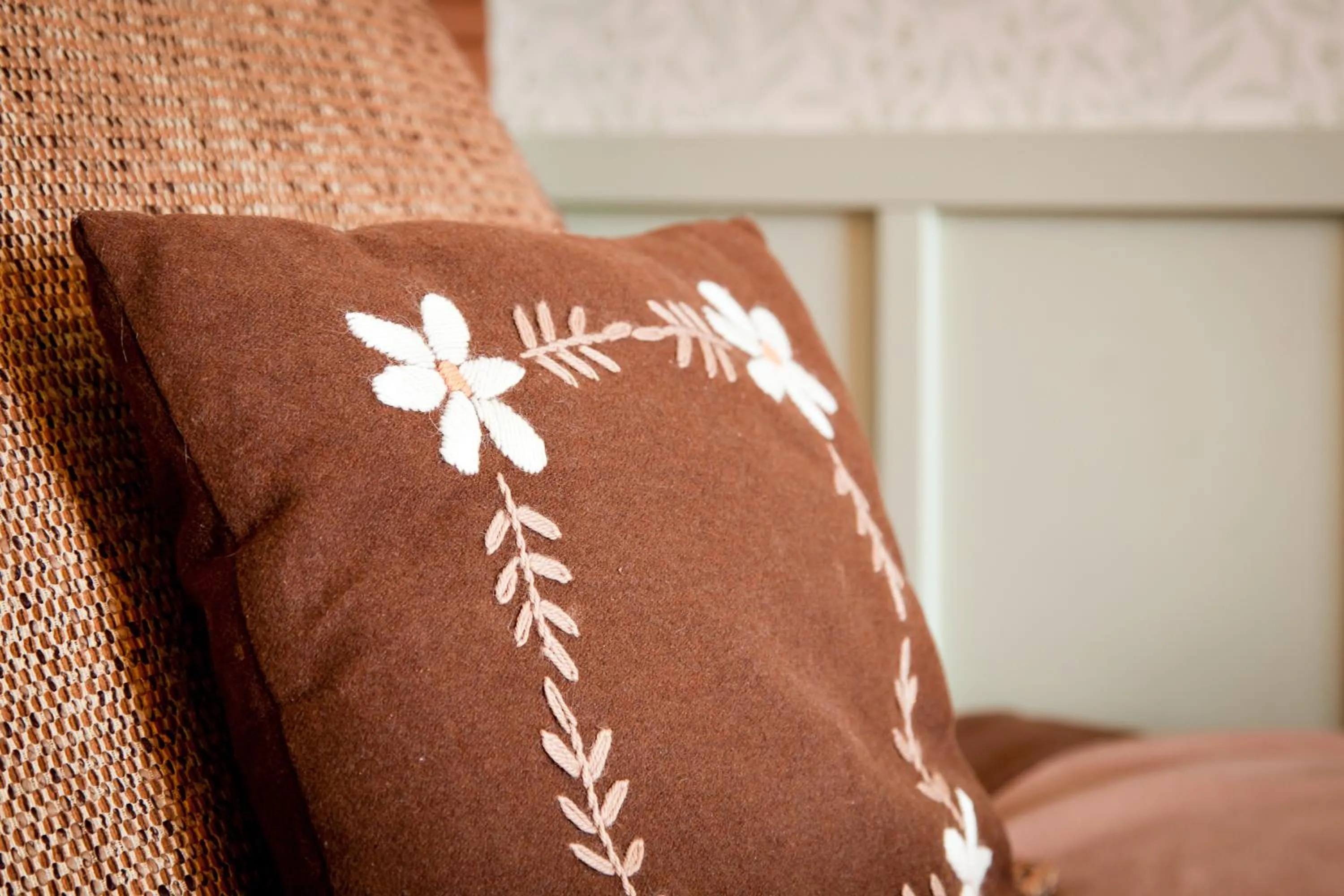 Decorative detail, Bed in Hotelli-Ravintola Alma