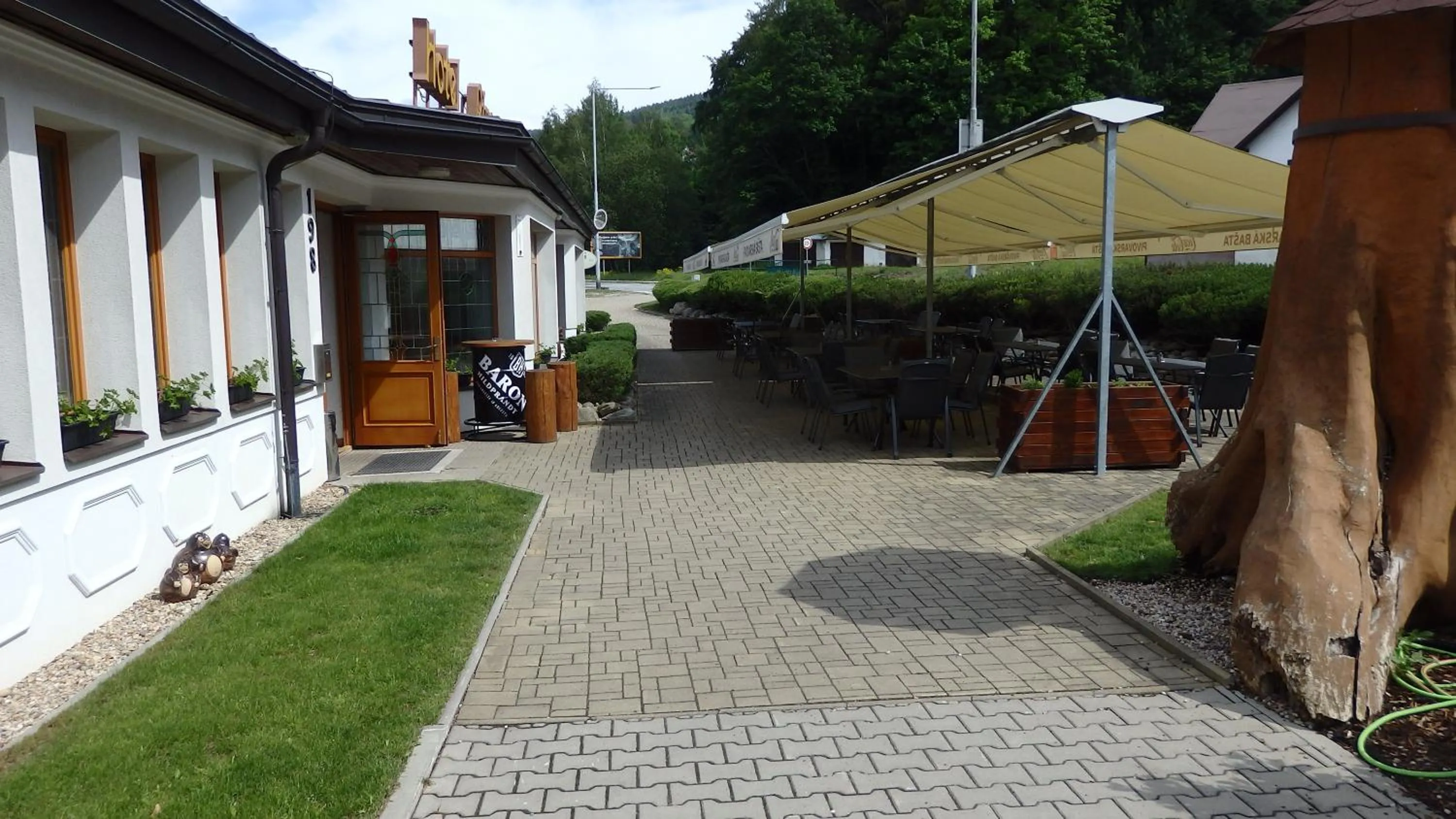 Garden view in Hotel Pivovarská bašta