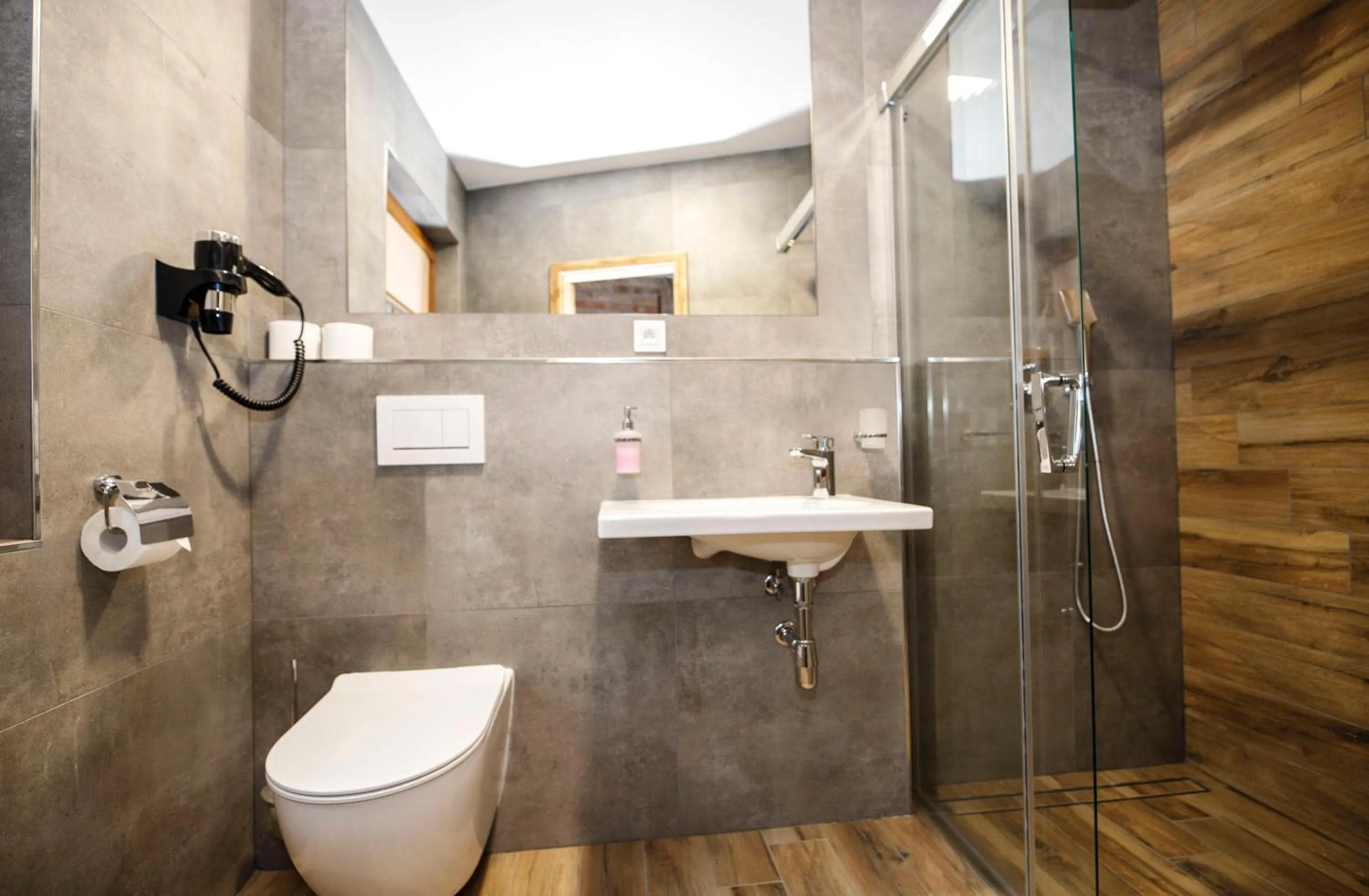 Bathroom in Hotel Pivovarská bašta