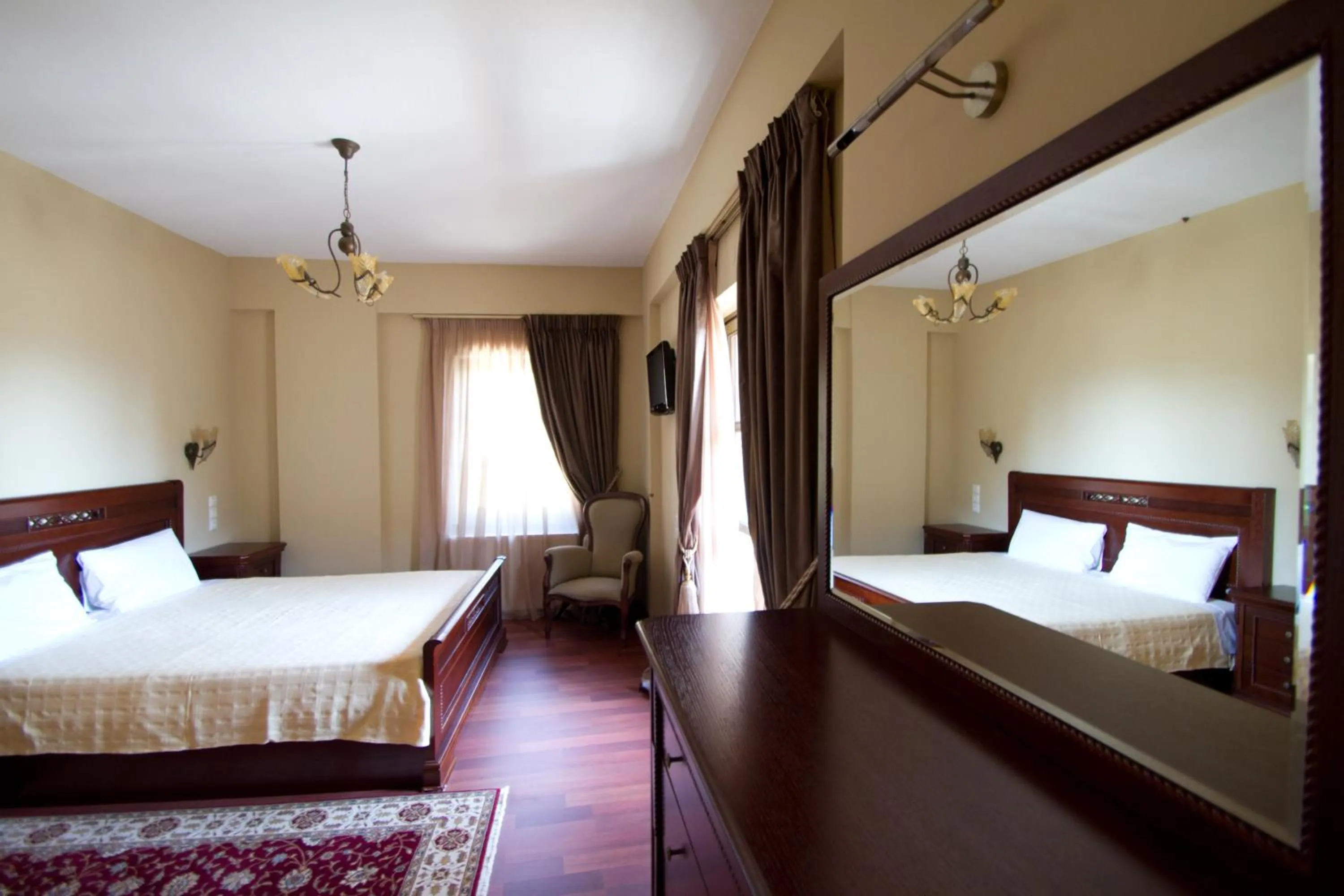 Bed in Hotel Monodendri